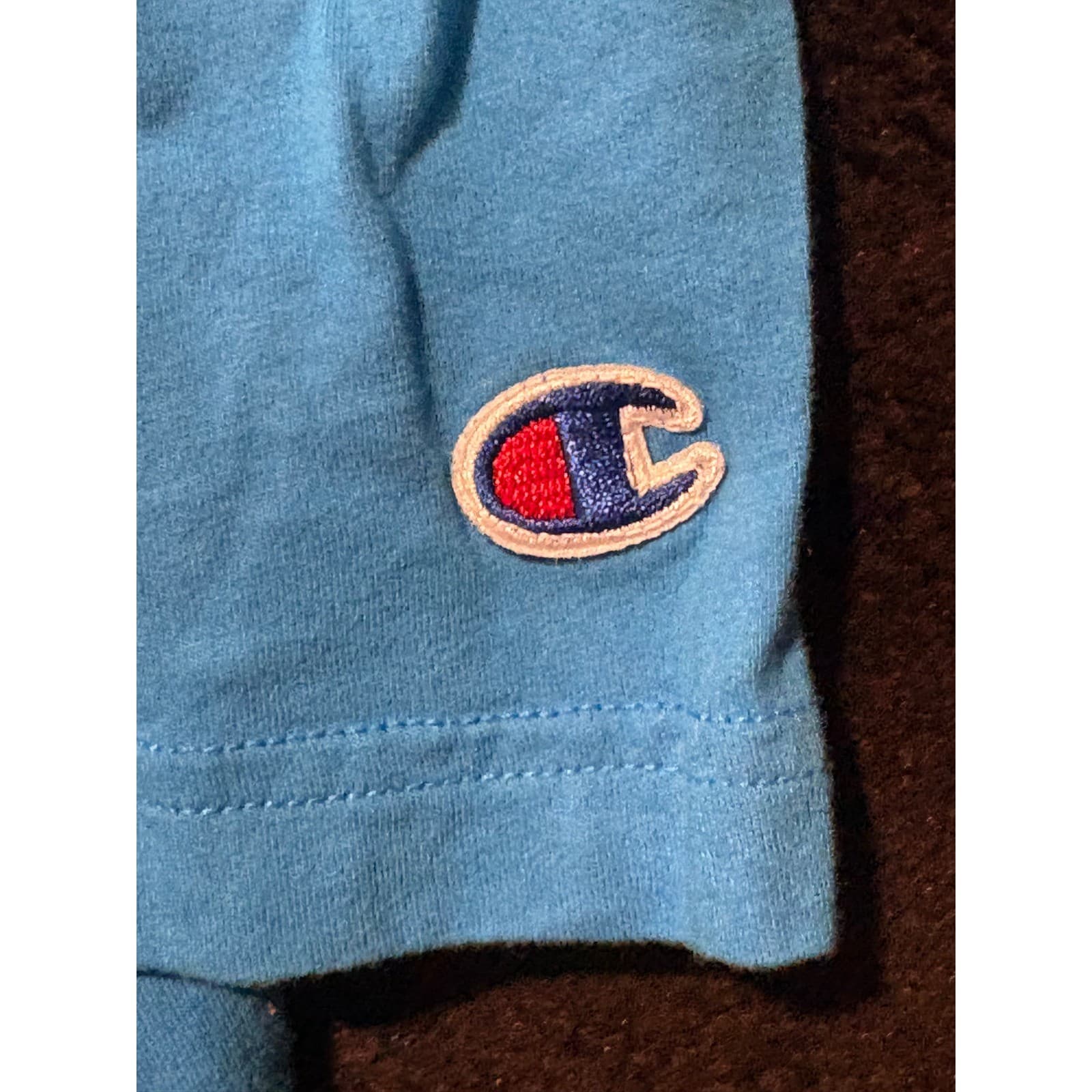 Champion Dip Dye T-Shirt Embroidered Logo Short Sleeve Mens 2XL - Thumbnail 4