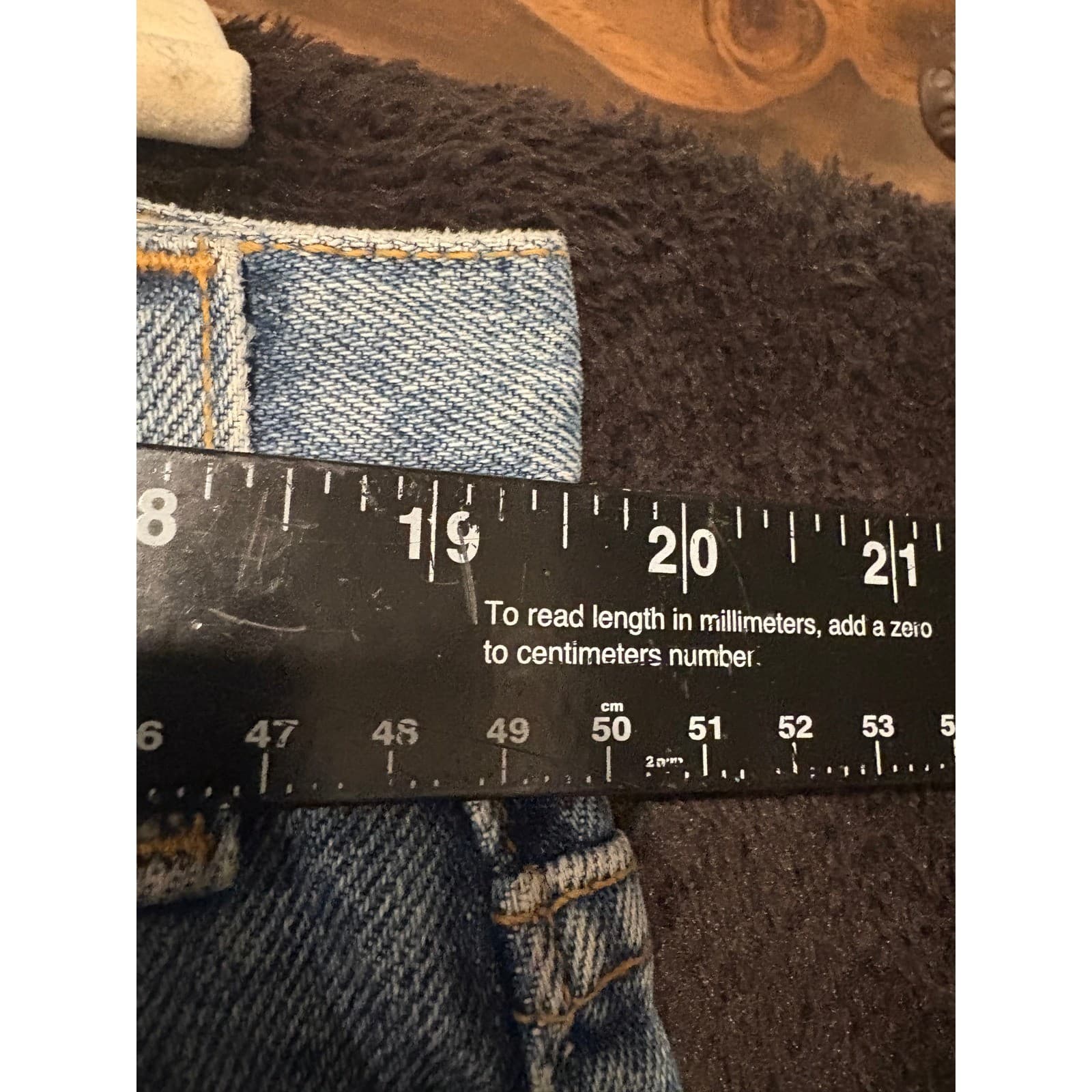 Levis 550 Relaxed Fit Jeans Men's Light Wash Denim Pants Size 42x30 Vintage - Thumbnail 2