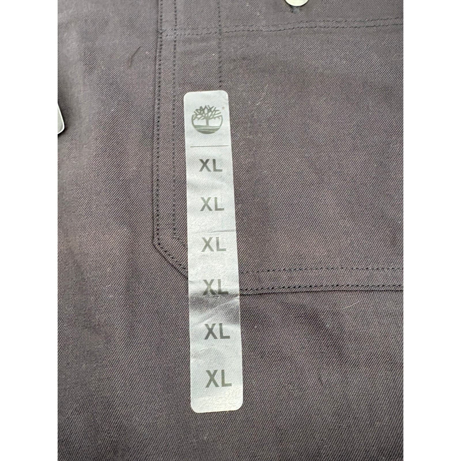 Timberland Earthkeepers Shirt Mens XL Button Down Dark Gray Organic Cotton NWT - Thumbnail 4