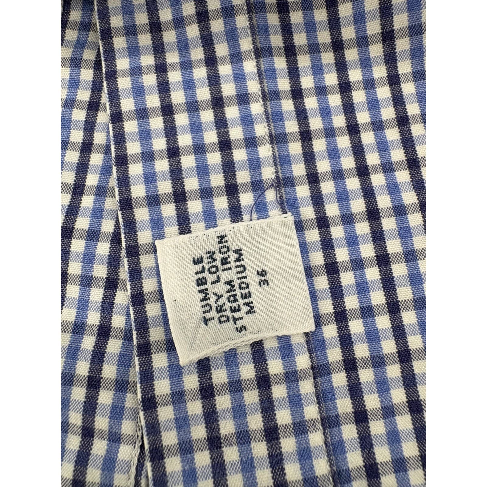 Ralph Lauren Blake Button Down Mens L Shirt Blue White Gingham Plaid Cotton - Thumbnail 7