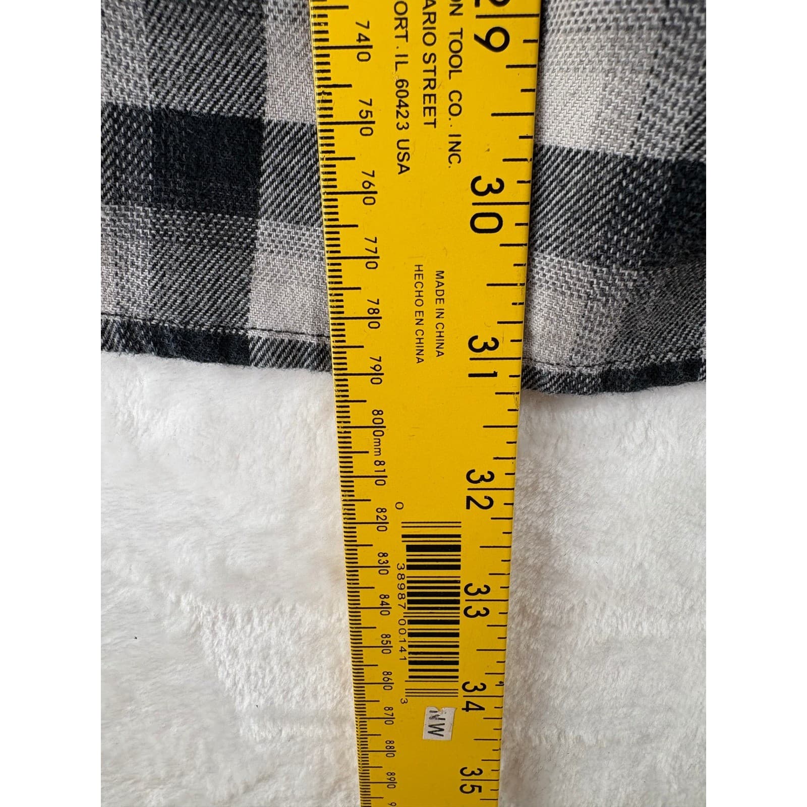 Carhartt Shirt Mens XL Button Up Black White Buffalo Plaid Relaxed Fit Flannel - Thumbnail 7