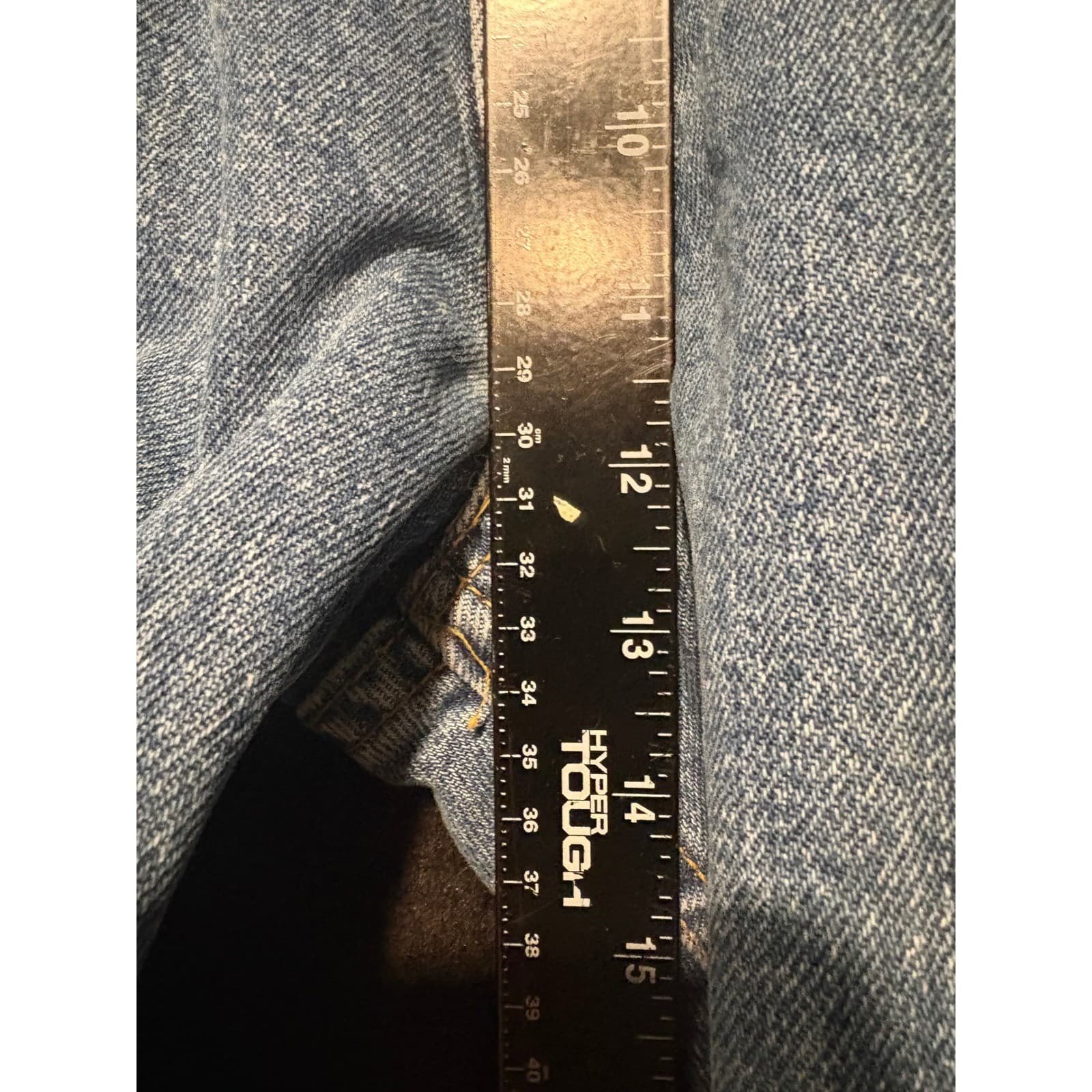 Levis 550 Relaxed Fit Jeans Men's Light Wash Denim Pants Size 42x30 Vintage - Thumbnail 4