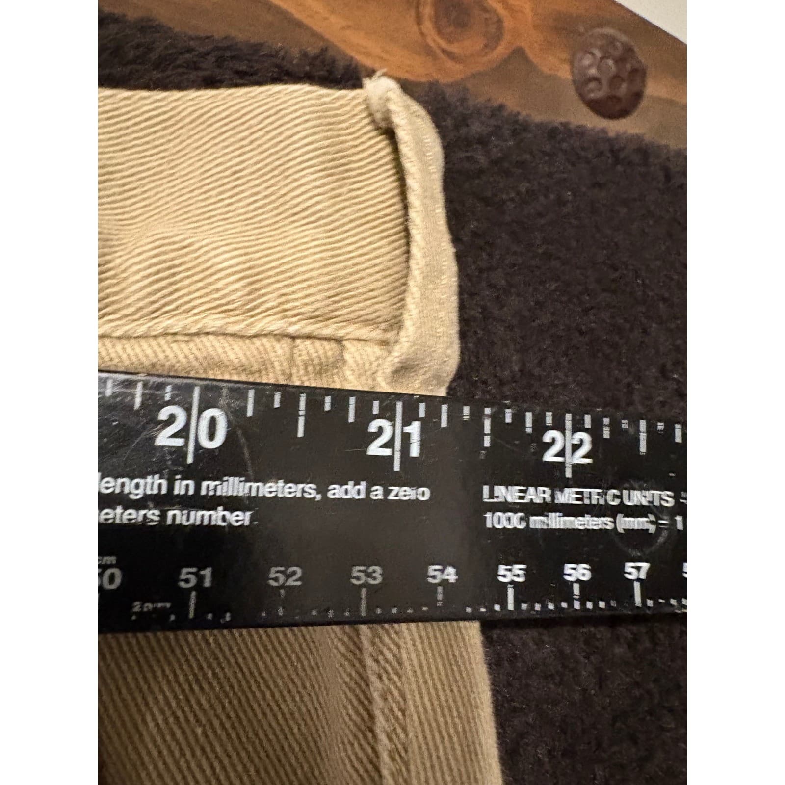 Orvis Khaki Pants Cotton Blend Casual Outdoor Cropped Size 44 - Thumbnail 2
