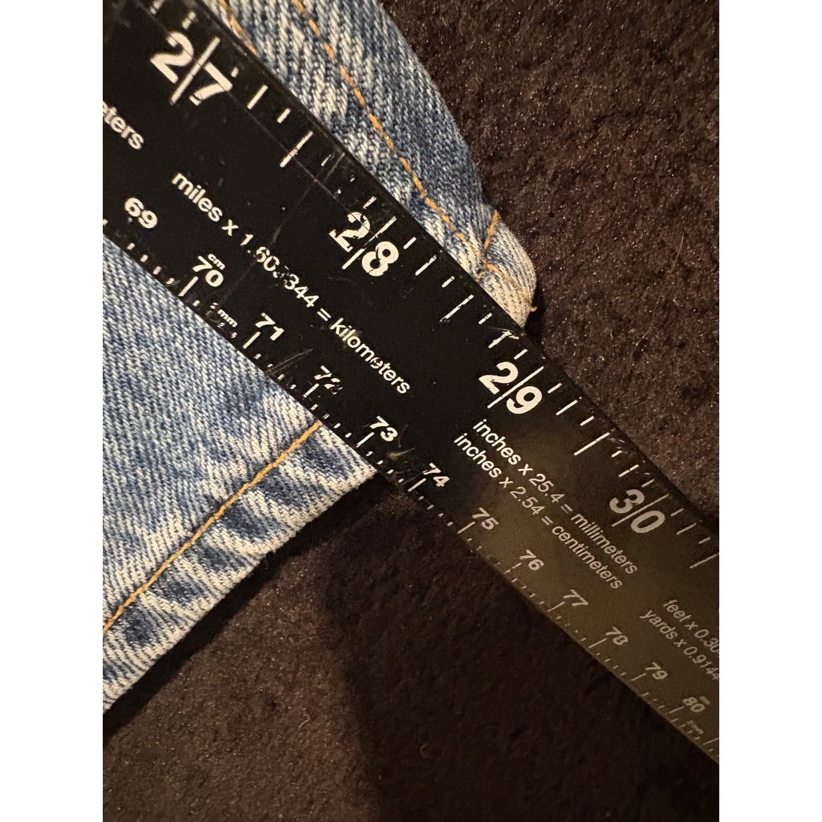 Levis 550 Relaxed Fit Jeans Men's Light Wash Denim Pants Size 42x30 Vintage - Thumbnail 3