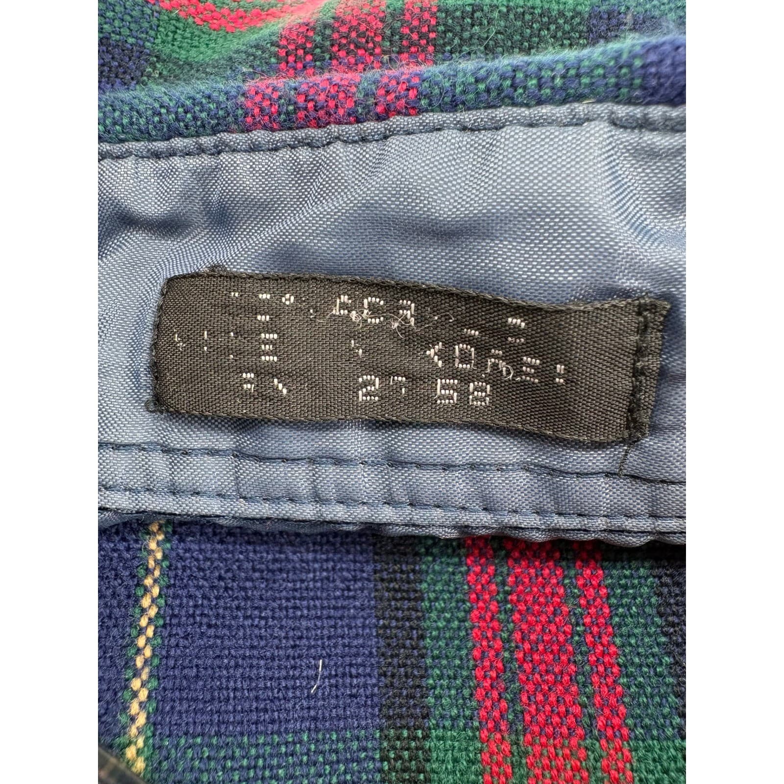 Ozark Trail Button Down Mens XL Shirt Blue Red Green Plaid Flannel Outdoor - Thumbnail 3