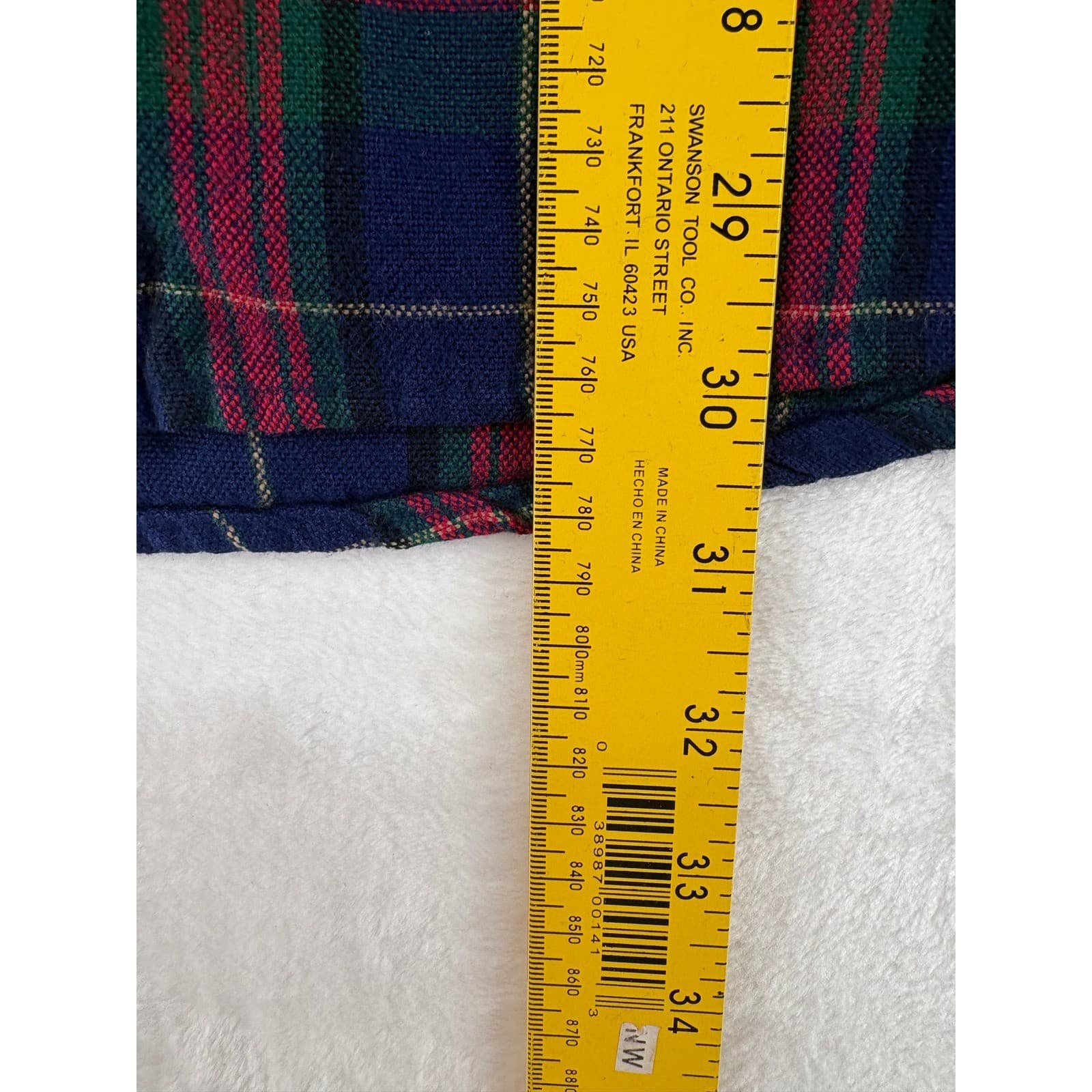 Ozark Trail Button Down Mens XL Shirt Blue Red Green Plaid Flannel Outdoor - Thumbnail 6