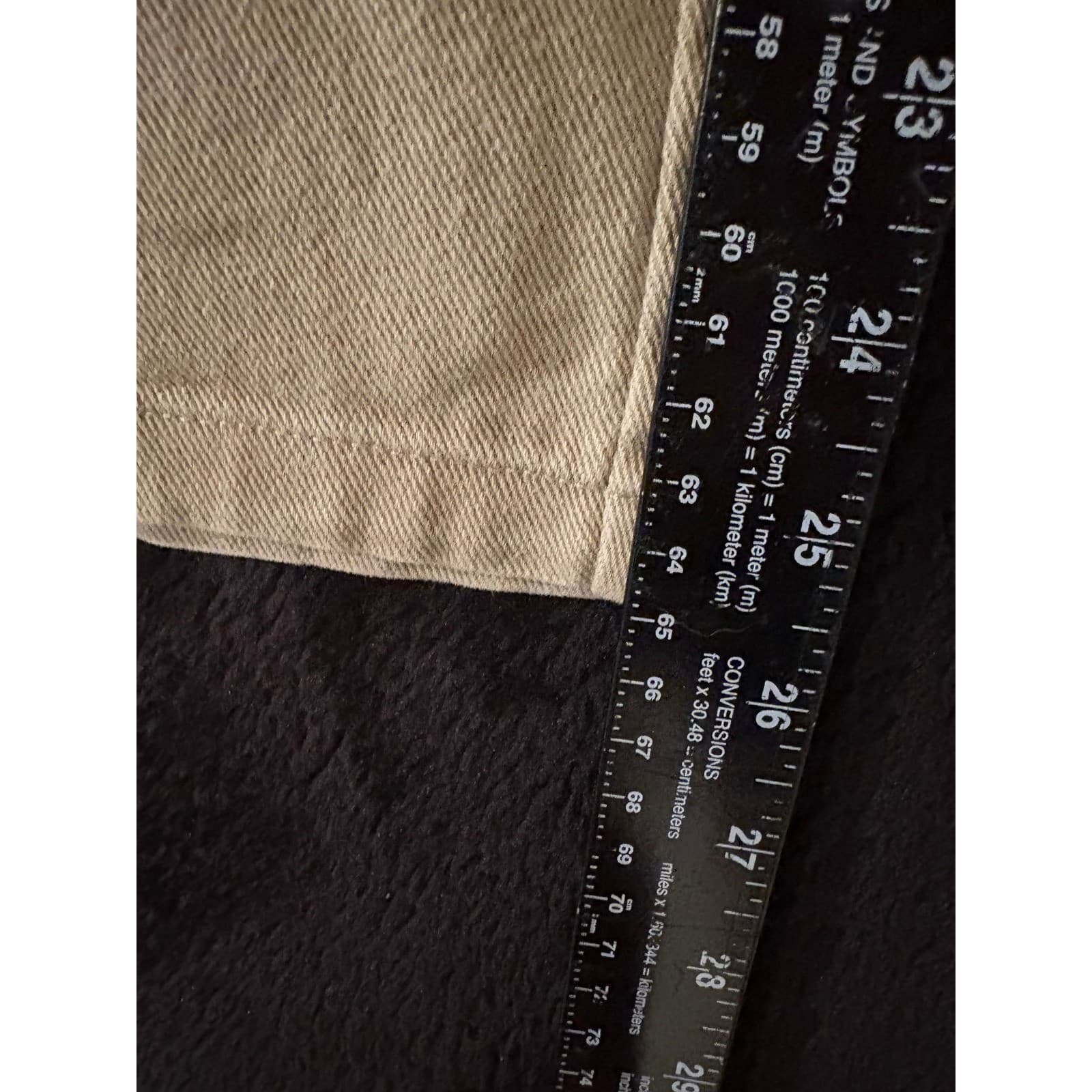 Orvis Khaki Pants Cotton Blend Casual Outdoor Cropped Size 44 - Thumbnail 3