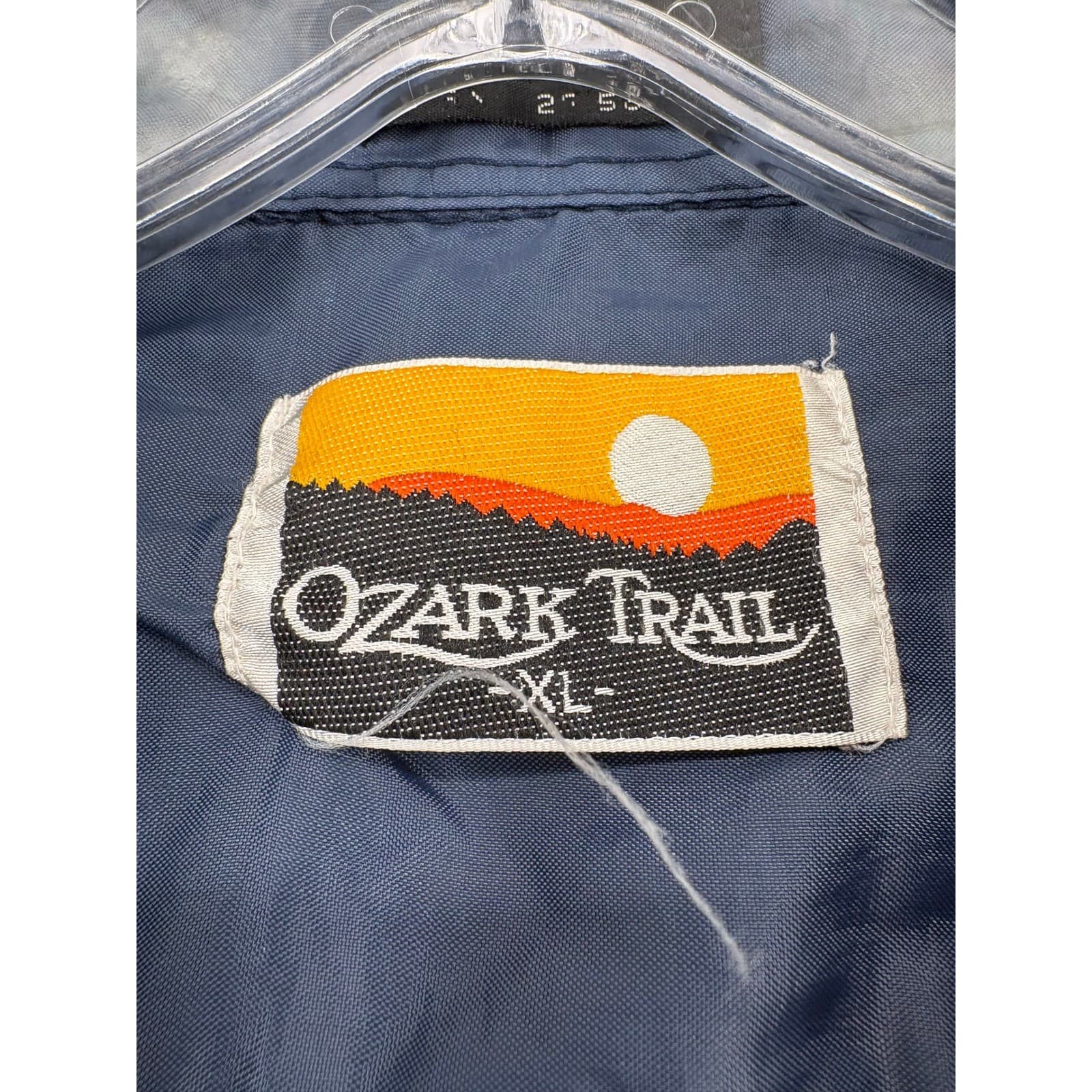 Ozark Trail Button Down Mens XL Shirt Blue Red Green Plaid Flannel Outdoor - Thumbnail 2