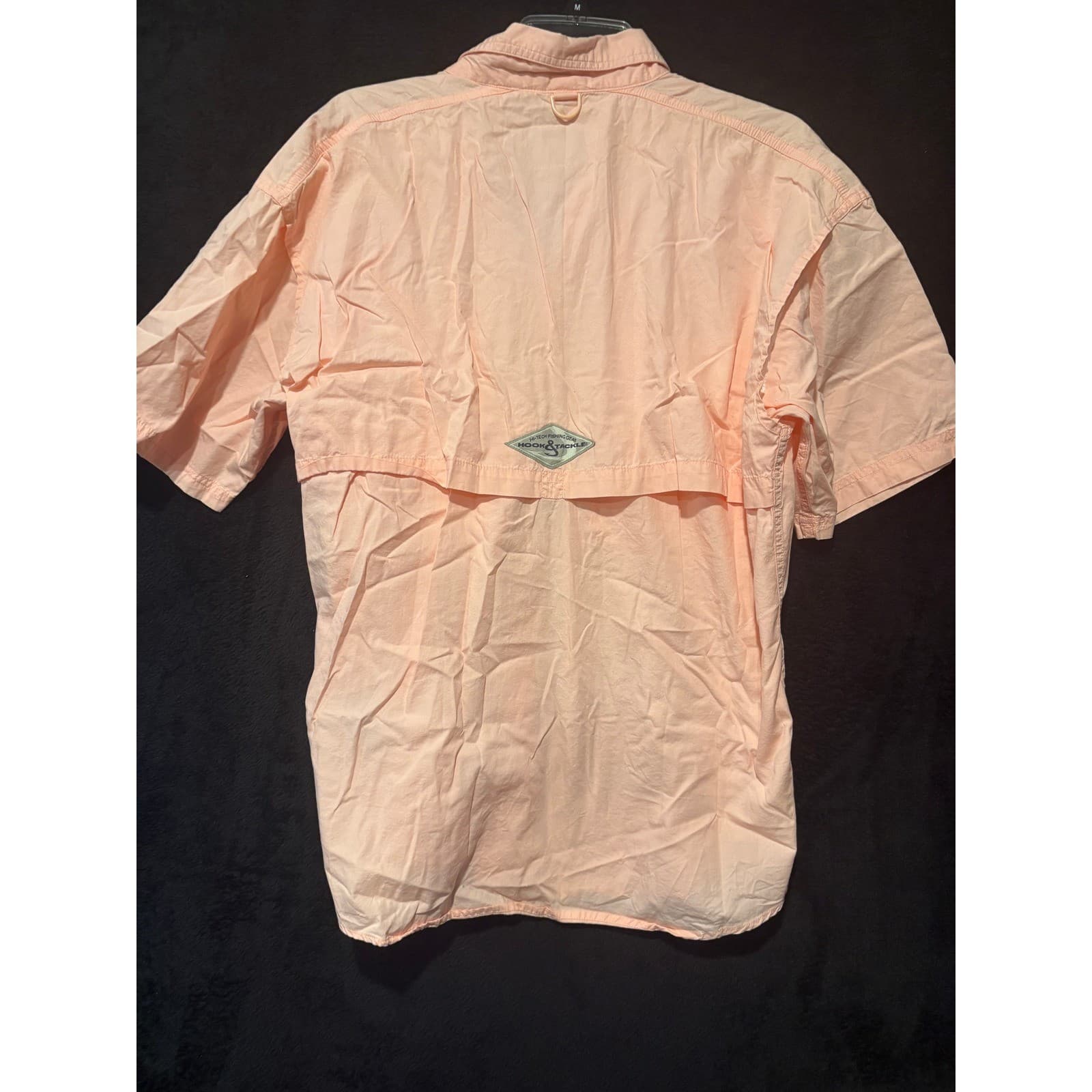 Hook & Tackle Fishing Shirt Vented Short Sleeve Outdoor Palm Tree M - Thumbnail 7