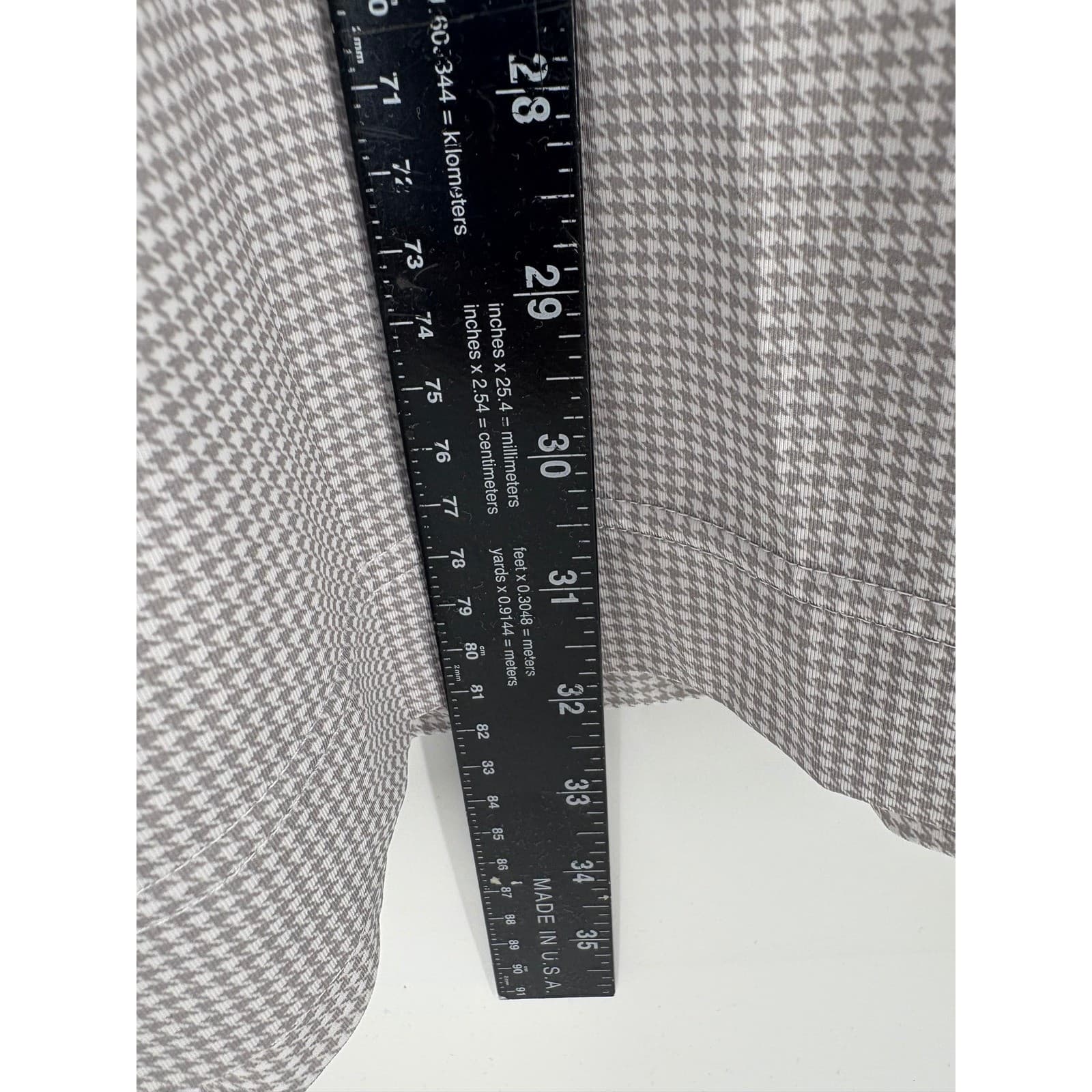 FJ FootJoy Mens Golf Polo Shirt XL Houndstooth DryJoys Performance Embroidered - Thumbnail 6