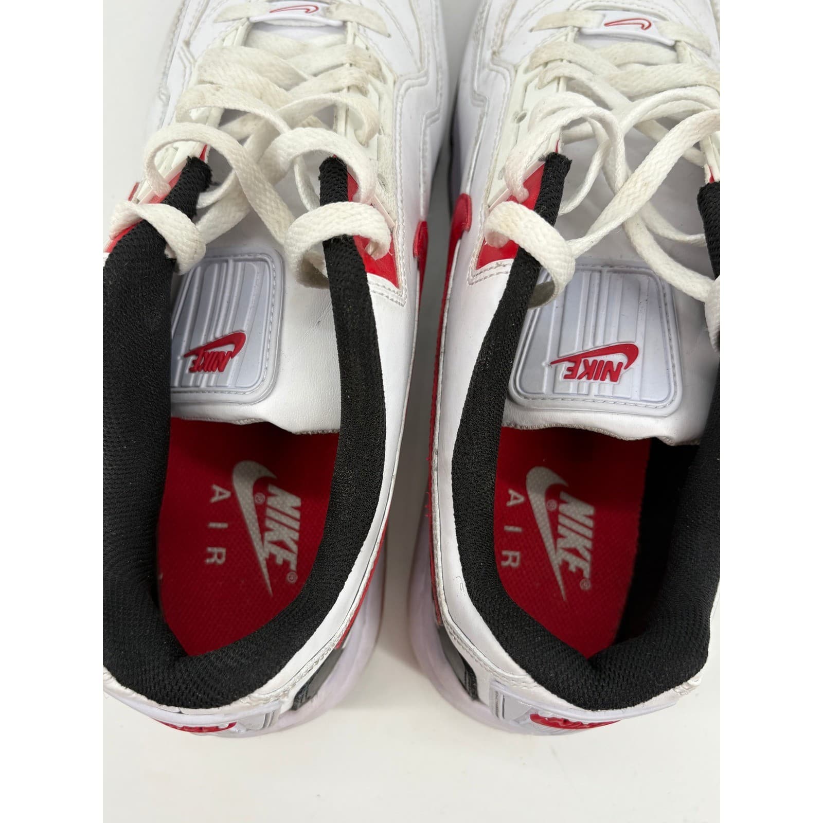 Nike Air Max LTD 3 Mens Size 12 Sneakers White University Red BV1171-100 - Thumbnail 4