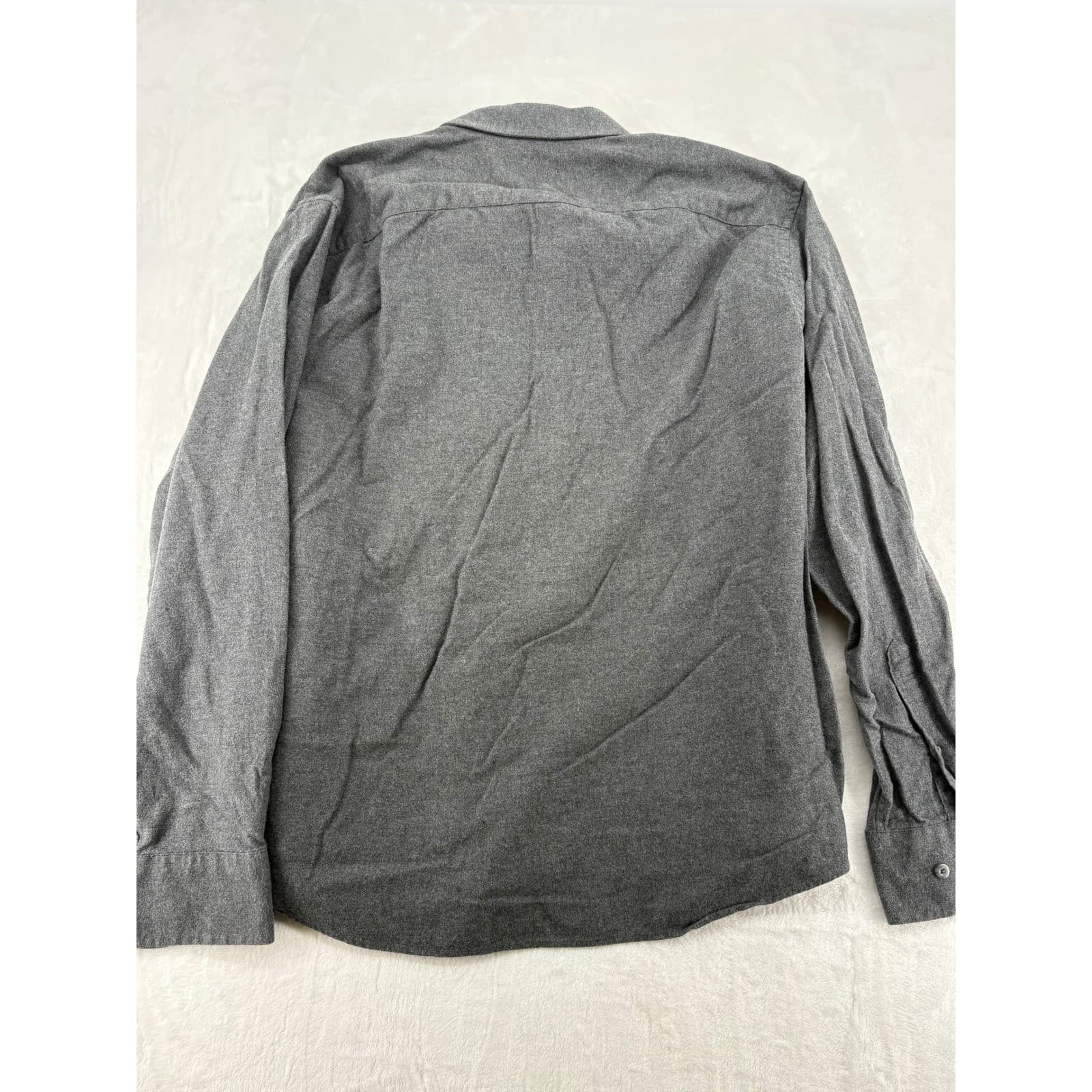 UNTUCKit Flannel Mens XL Button Down Shirt Grey Cotton Long Sleeve Casual 6271 - Thumbnail 5