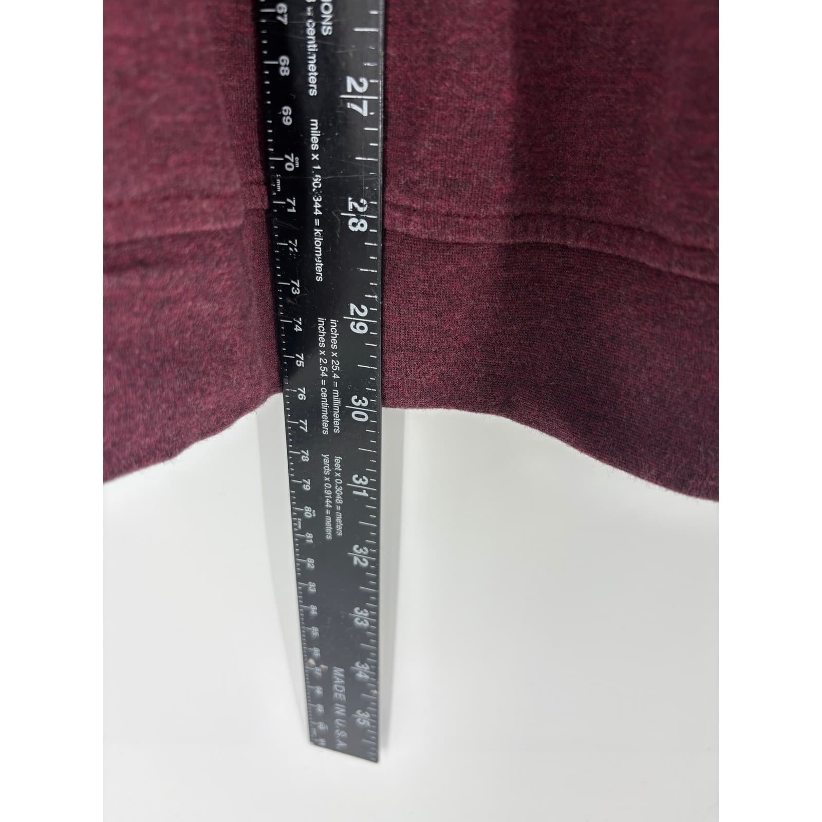 Peter Millar Mens Burgundy Quarter Zip Pullover Sweatshirt Size XXL Cotton Blend - Thumbnail 6