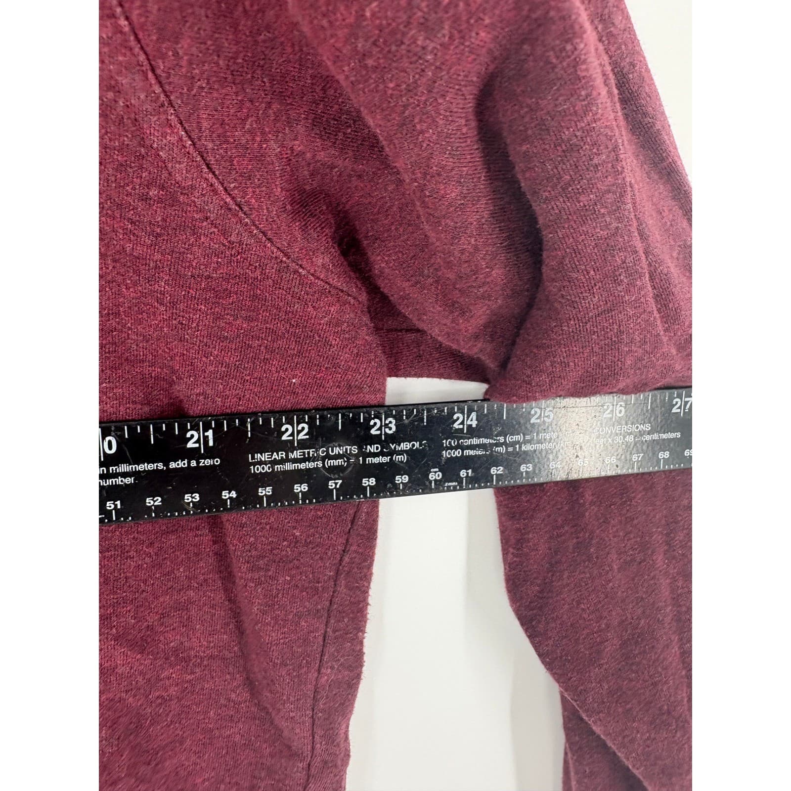 Peter Millar Mens Burgundy Quarter Zip Pullover Sweatshirt Size XXL Cotton Blend - Thumbnail 7