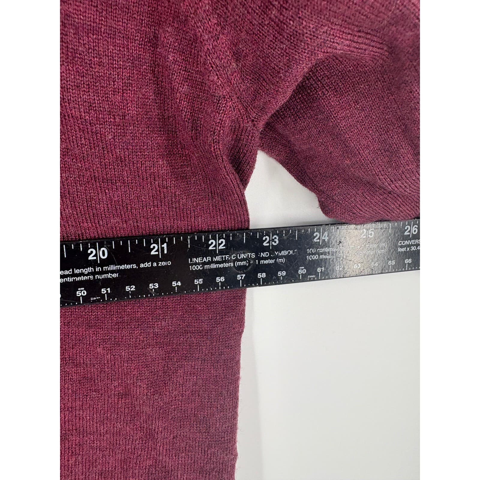 Peter Millar Mens XXL Burgundy Merino Wool Silk 1/4 Zip Sweater Pullover - Thumbnail 7