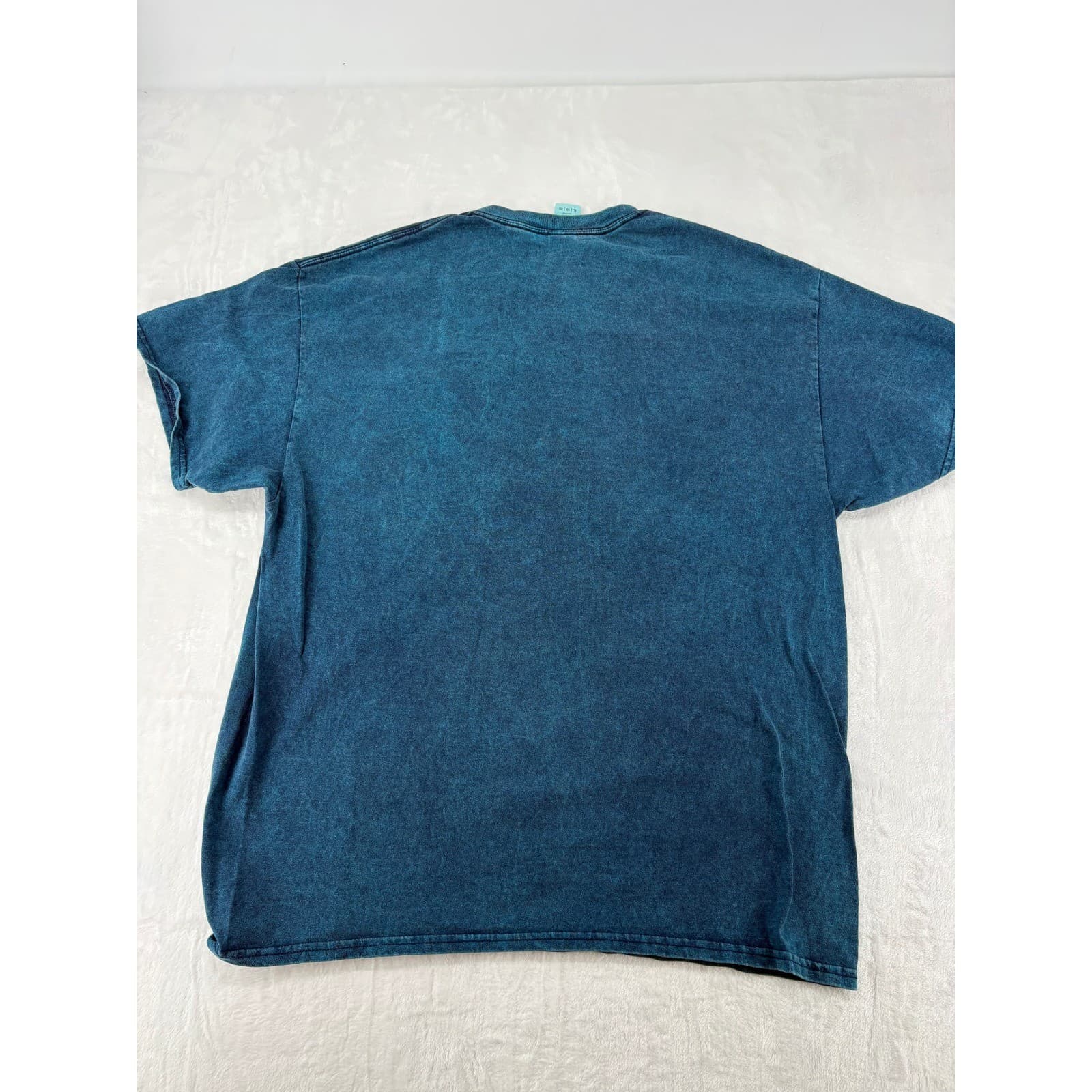 Gildan Maui T Shirt Womens XL Tee Teal Blue Acid Wash Embroidered Tropical Beach - Thumbnail 6