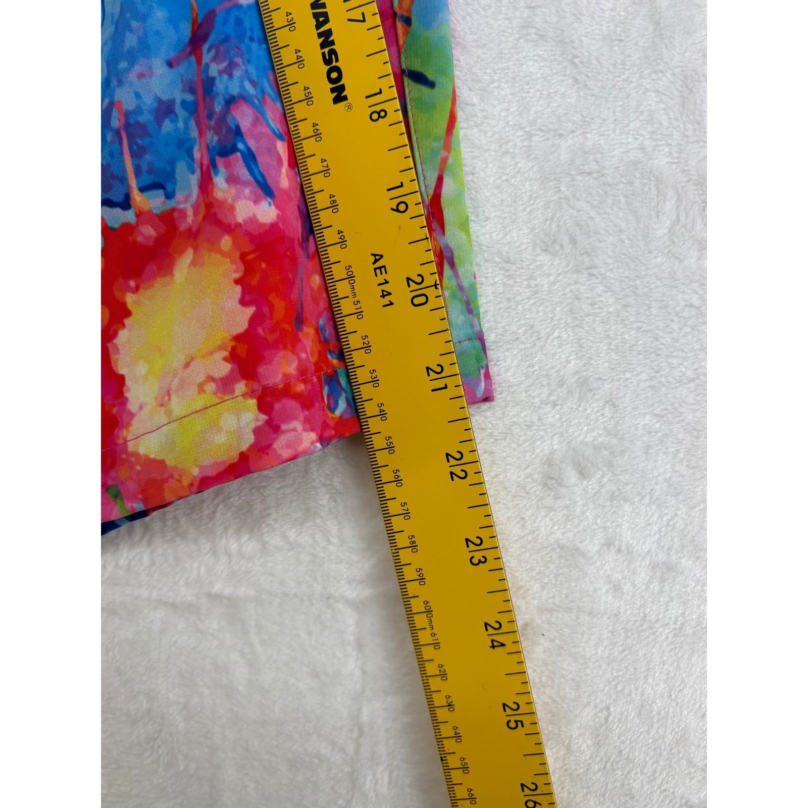 Hreski Golf Shorts Mens 40 Shorts Multi Color Paint Splatter Abstract Stretch - Thumbnail 7