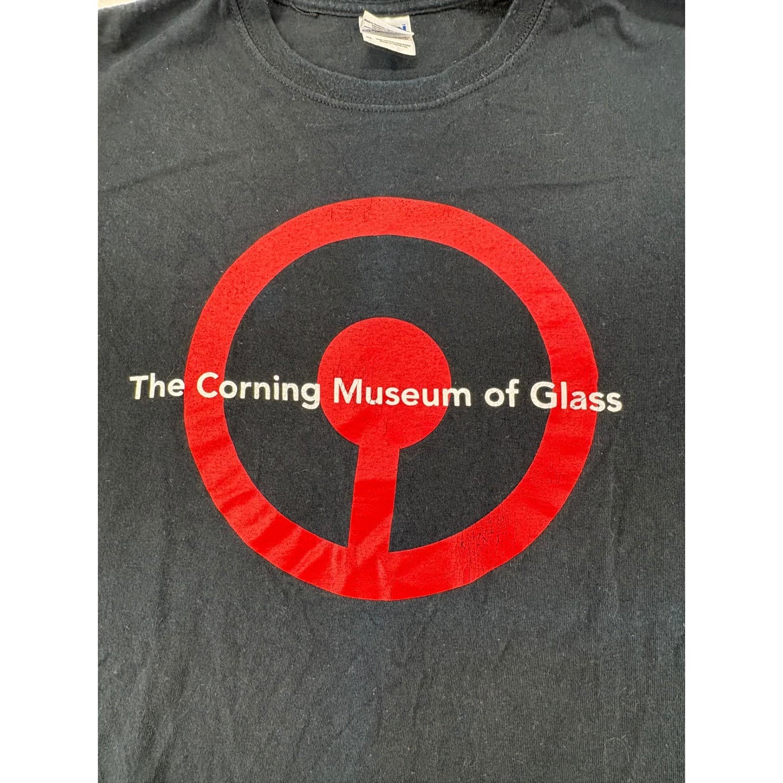 Gildan T-Shirt Womens XL T-Shirt Black Corning Museum of Glass Graphic Tee - Thumbnail 2