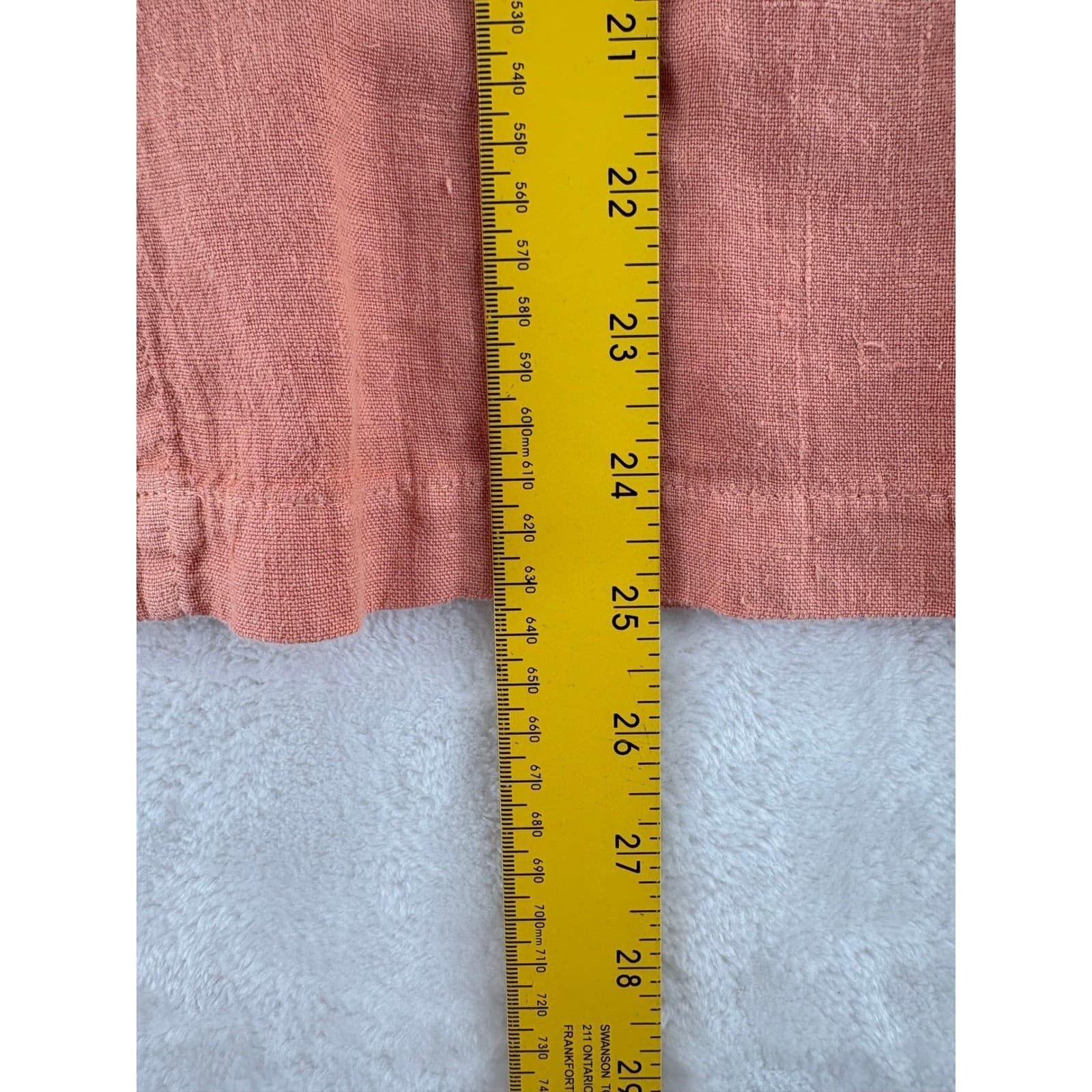 Hot Cotton Pant Set Womens L 2 Piece Shirt Pants Coral Peach Cotton AE141 - Thumbnail 4