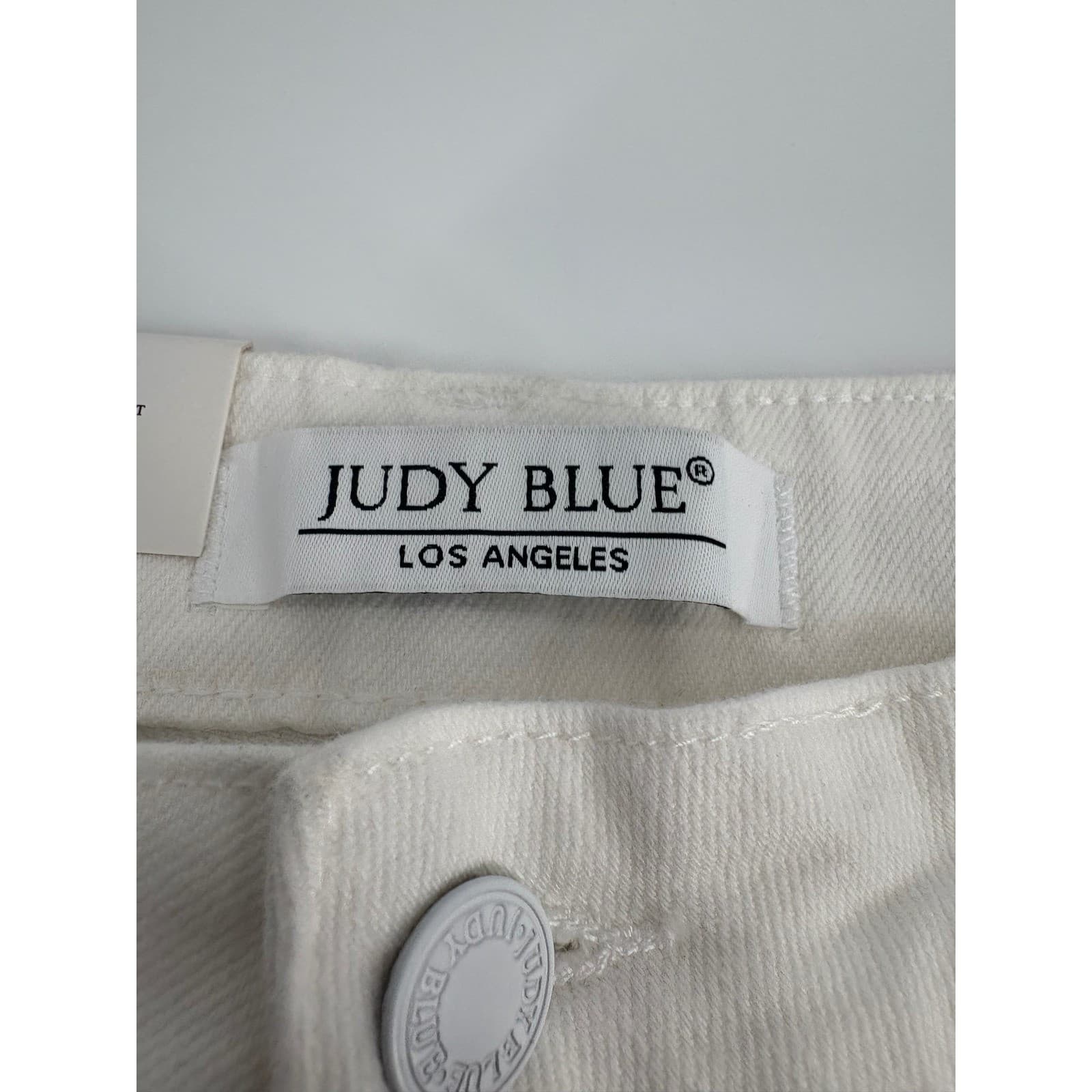 Judy Blue Los Angeles White High Waist Flare Leg Cargo Jeans Size 5/27 NWT - Thumbnail 4