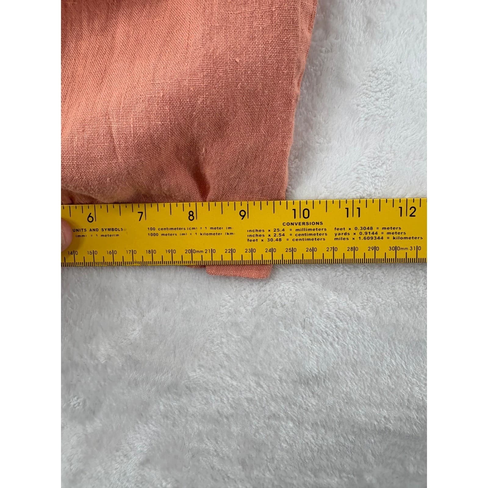 Hot Cotton Pant Set Womens L 2 Piece Shirt Pants Coral Peach Cotton AE141 - Thumbnail 10