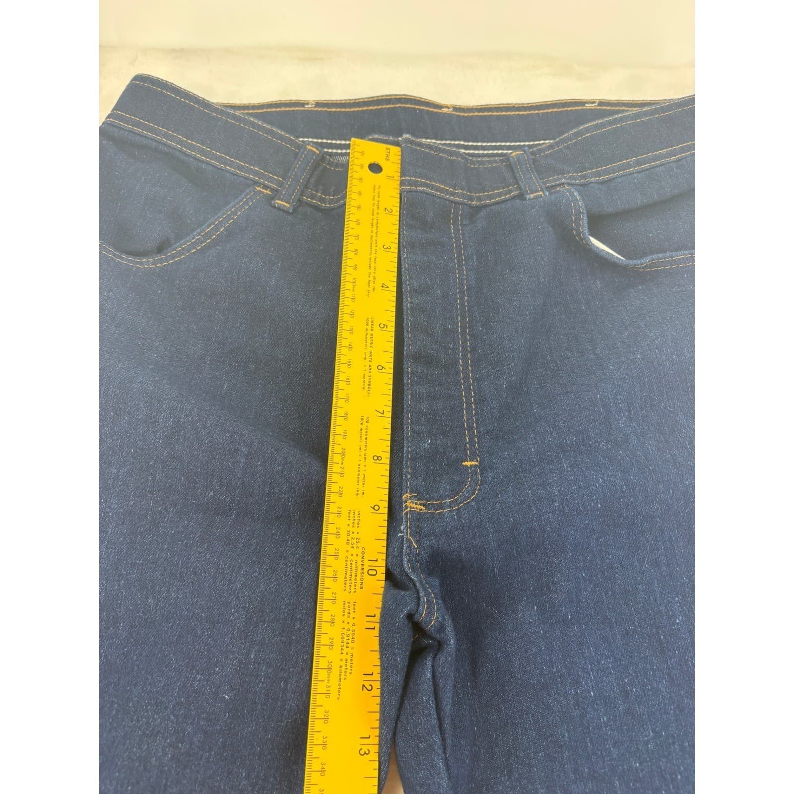 Wrangler Jeans Womens 36x29 Straight Leg Dark Wash Blue Denim 85498PS Vintage - Thumbnail 7
