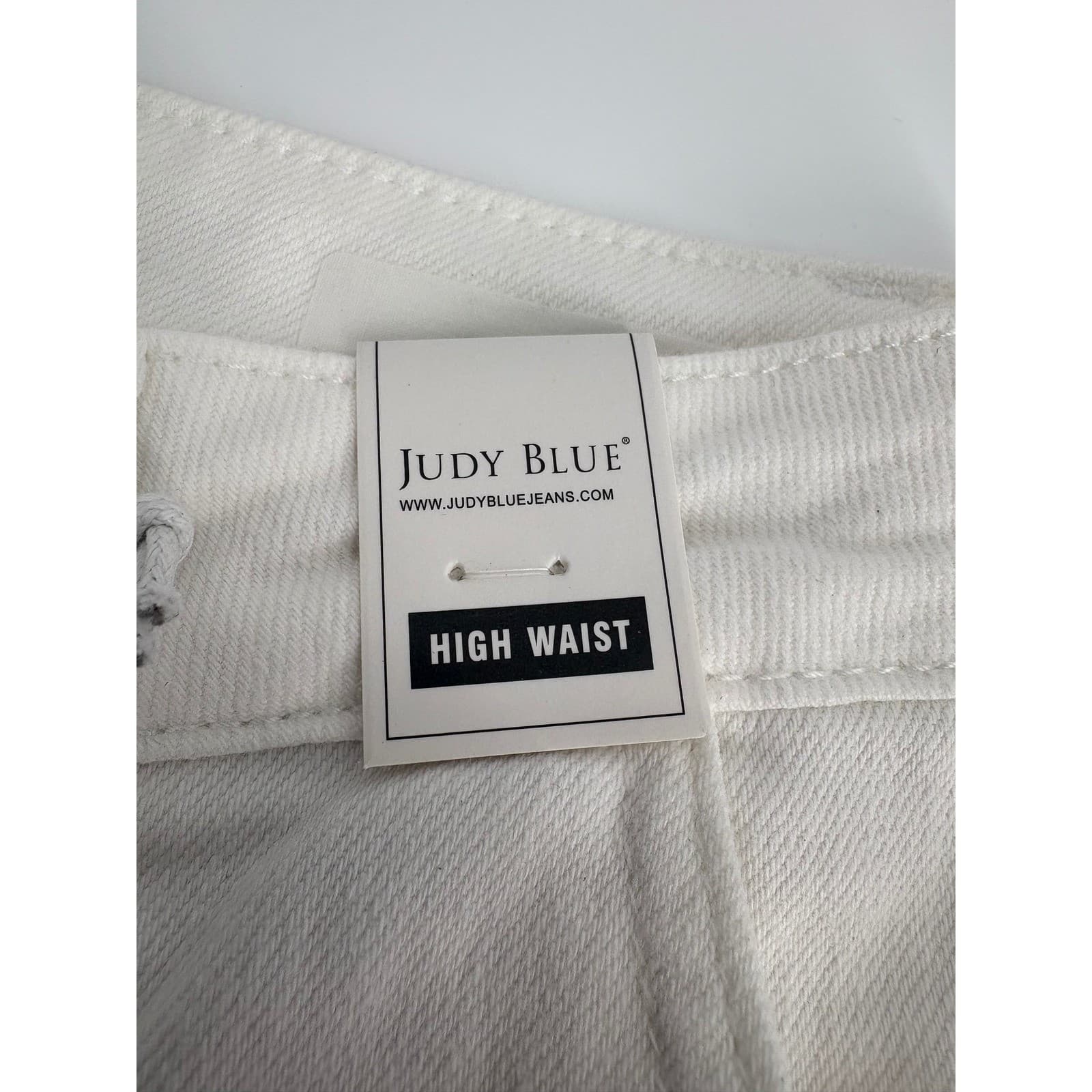 Judy Blue Los Angeles White High Waist Flare Leg Cargo Jeans Size 5/27 NWT - Thumbnail 5
