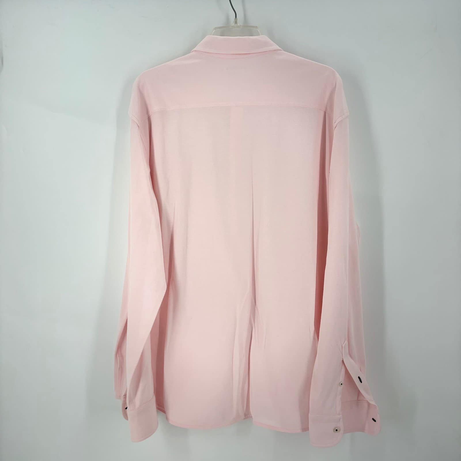 UNTUCKit Mens XX Large Pink Long Sleeve Button Down Shirt Cotton Casual Dress - Thumbnail 4