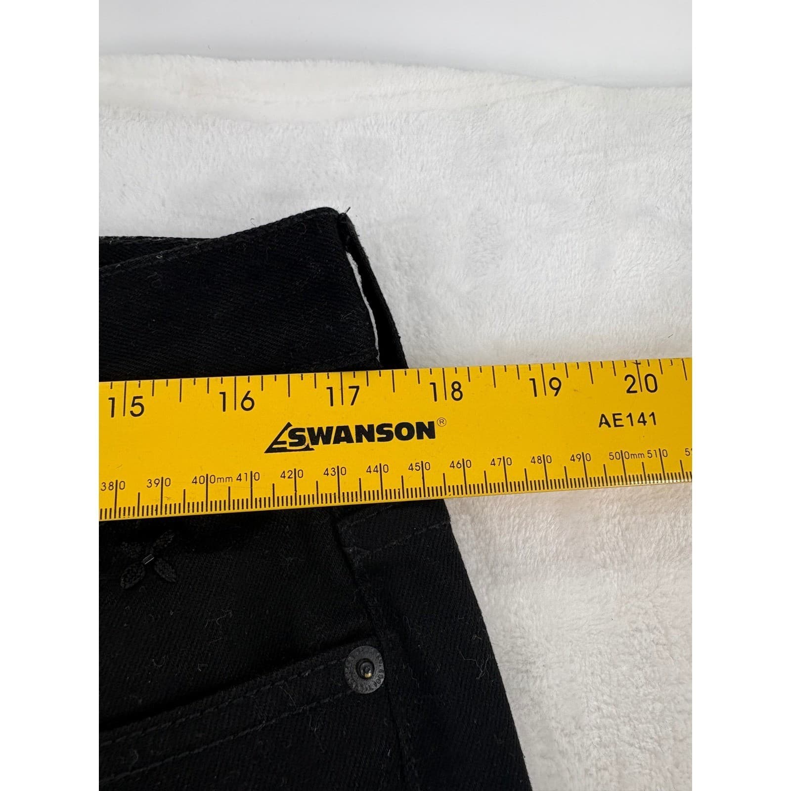 Lauren Ralph Lauren Jeans Womens 12 Straight Leg Black Embroidered Floral Denim - Thumbnail 4