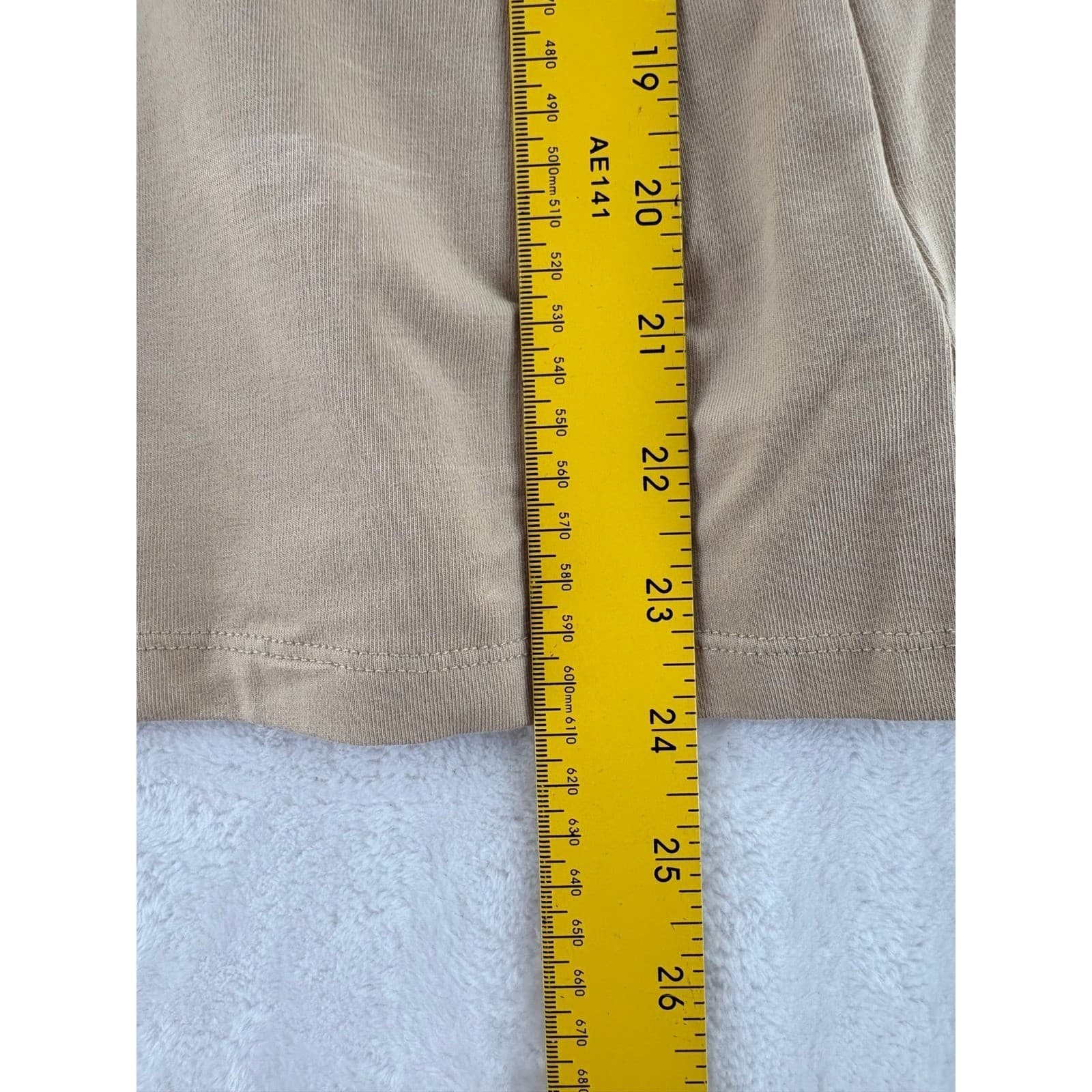 Jones New York Signature Pant Set Womens 12 2pc Tan Embellished Top Pants - Thumbnail 5