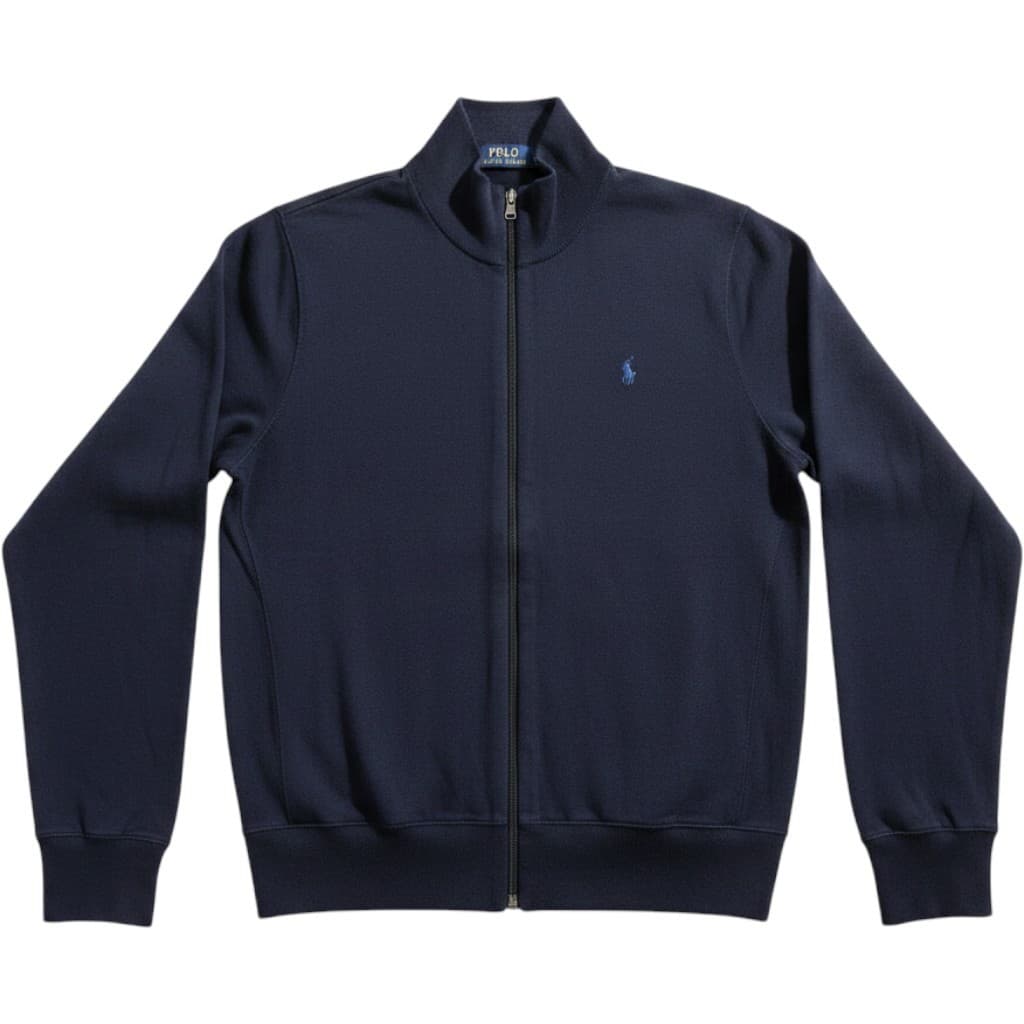 Polo Ralph Lauren Sweater Womens M Full Zip Cardigan Navy Blue Cotton Logo