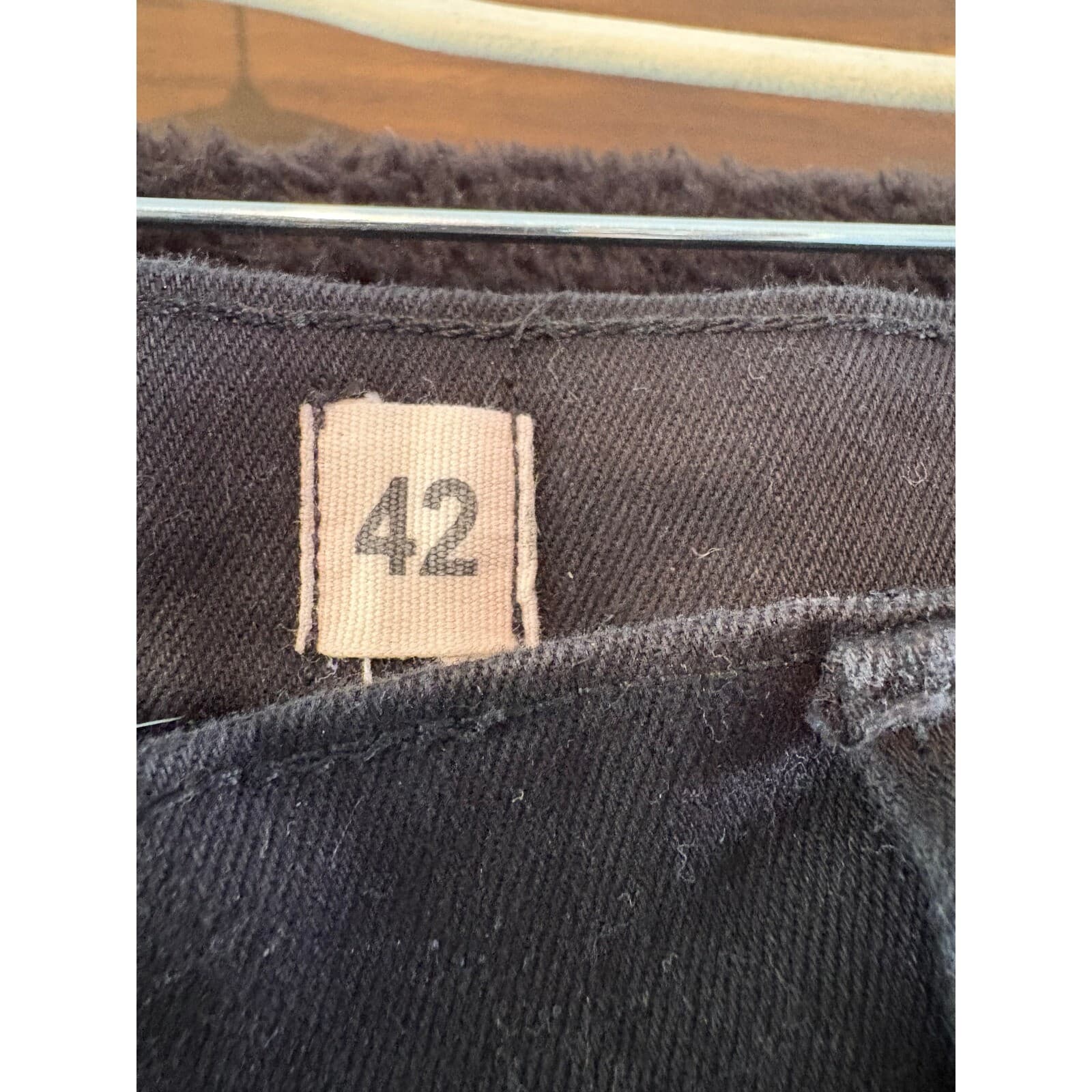 Evolution In Design Jeans Mens 42x33 Black Denim Straight Leg Pants 42 - Thumbnail 3