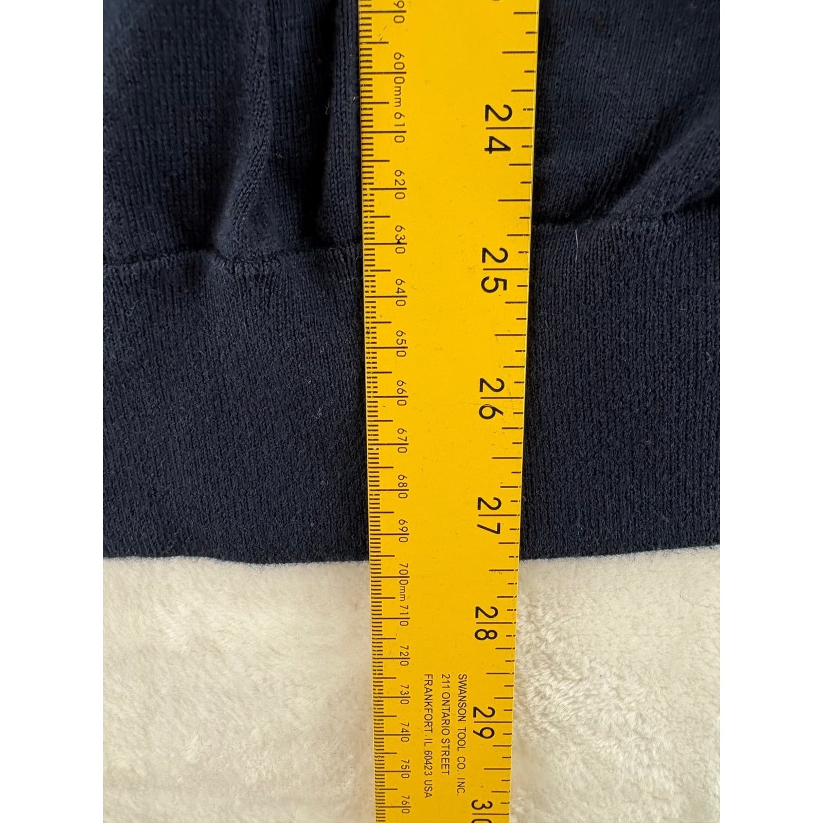 Polo Ralph Lauren Sweater Womens M Full Zip Cardigan Navy Blue Cotton Logo - Thumbnail 5