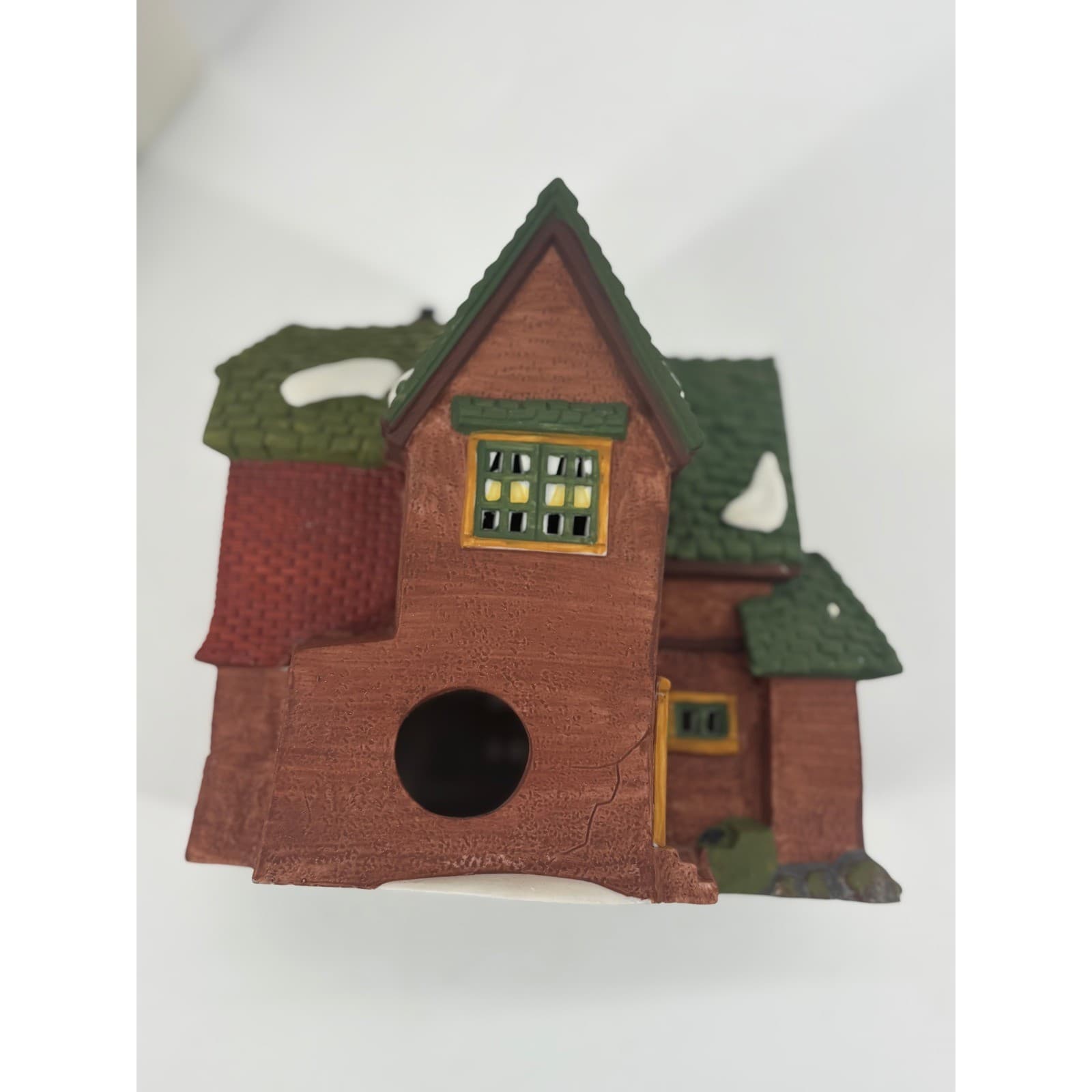 Department 56 Browning Cottage Dickens Village Series OS House Brown Green - Thumbnail 5