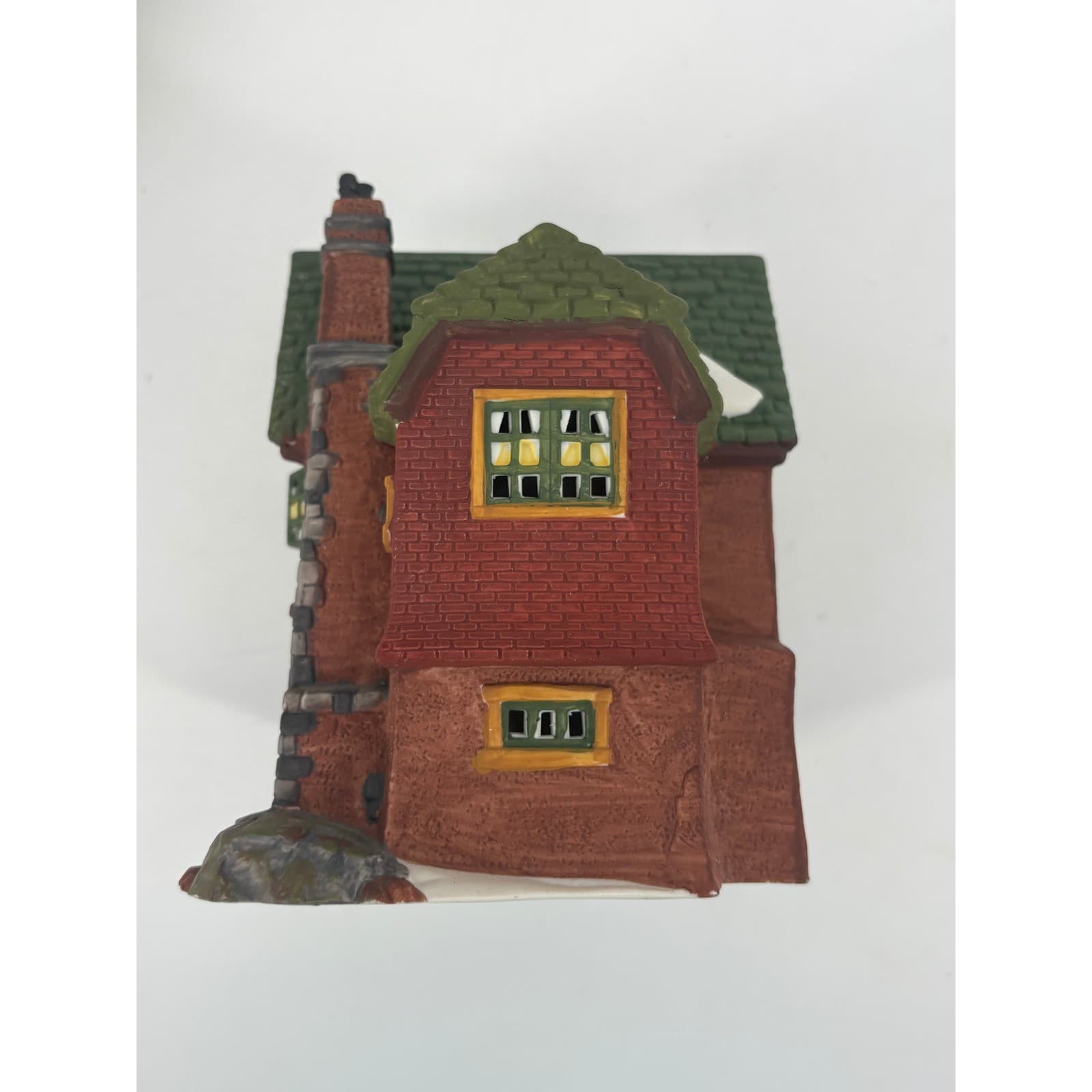 Department 56 Browning Cottage Dickens Village Series OS House Brown Green - Thumbnail 4