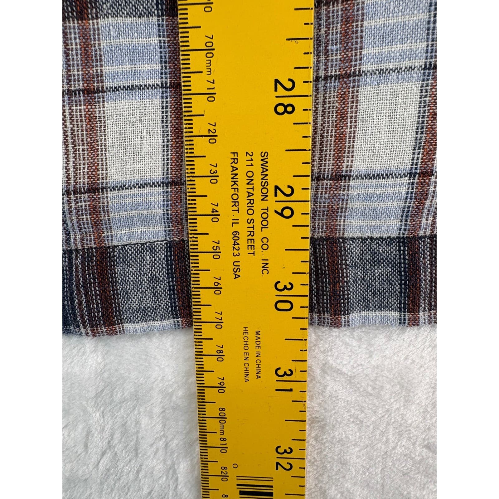 Duluth Trading Co Shirt Mens L Untucked Button Down Blue Plaid Relaxed Fit - Thumbnail 5