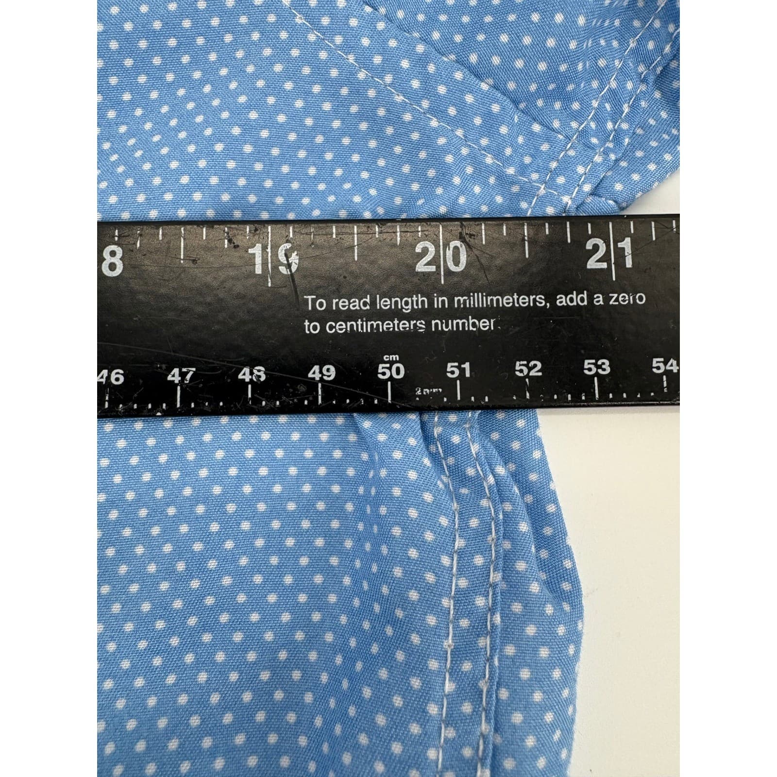 MONZA BY ROSSO MILANO Men's Tailored Fit Blue Dot Print Dress Shirt M 15 1/2 - Thumbnail 4