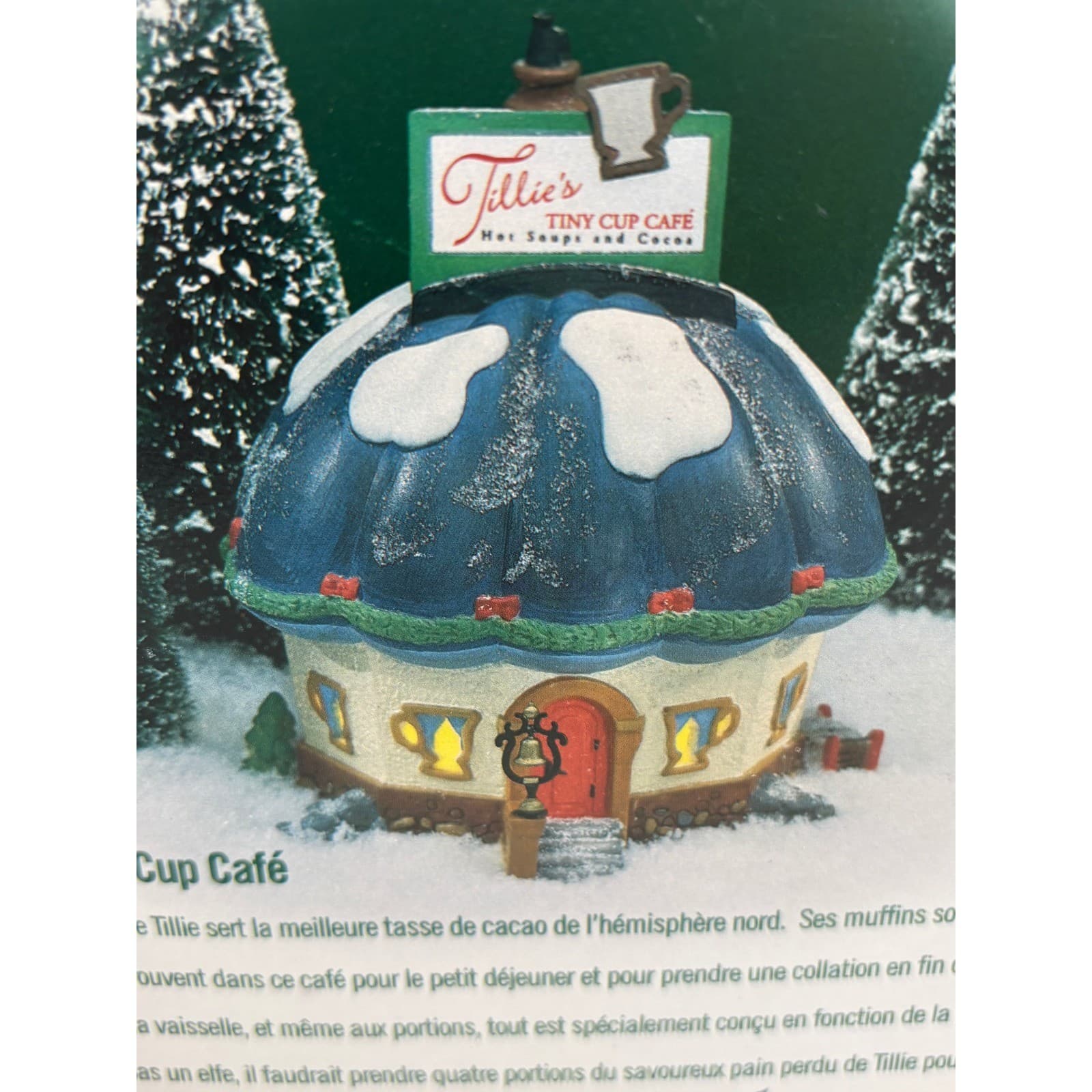 Department 56 Tillie's Tiny Cup Cafe North Pole Elf Land 56401 Christmas Village - Thumbnail 3