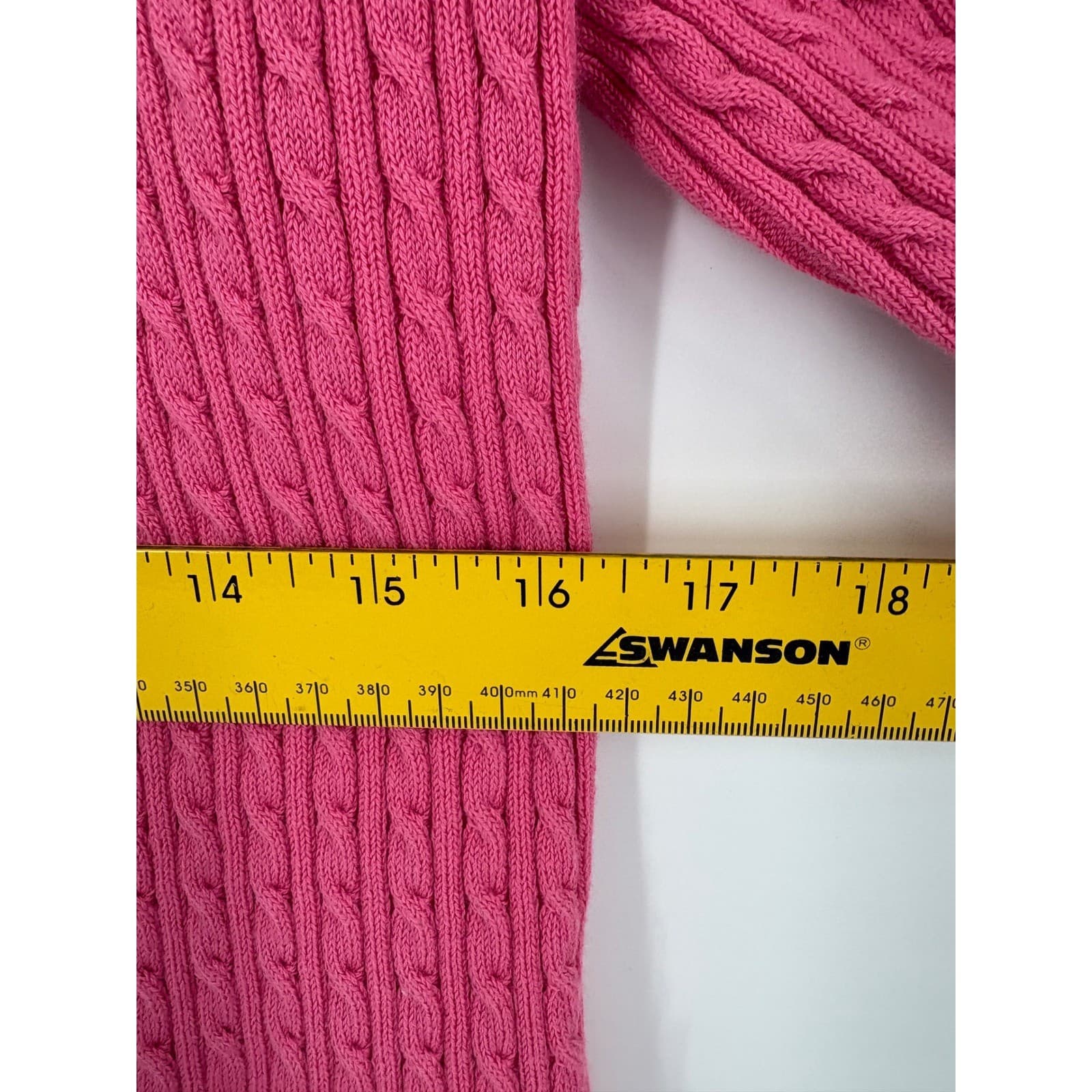 Jones New York Cardigan Womens M Sweater Pink Cable Knit Twin Set NWT - Thumbnail 6