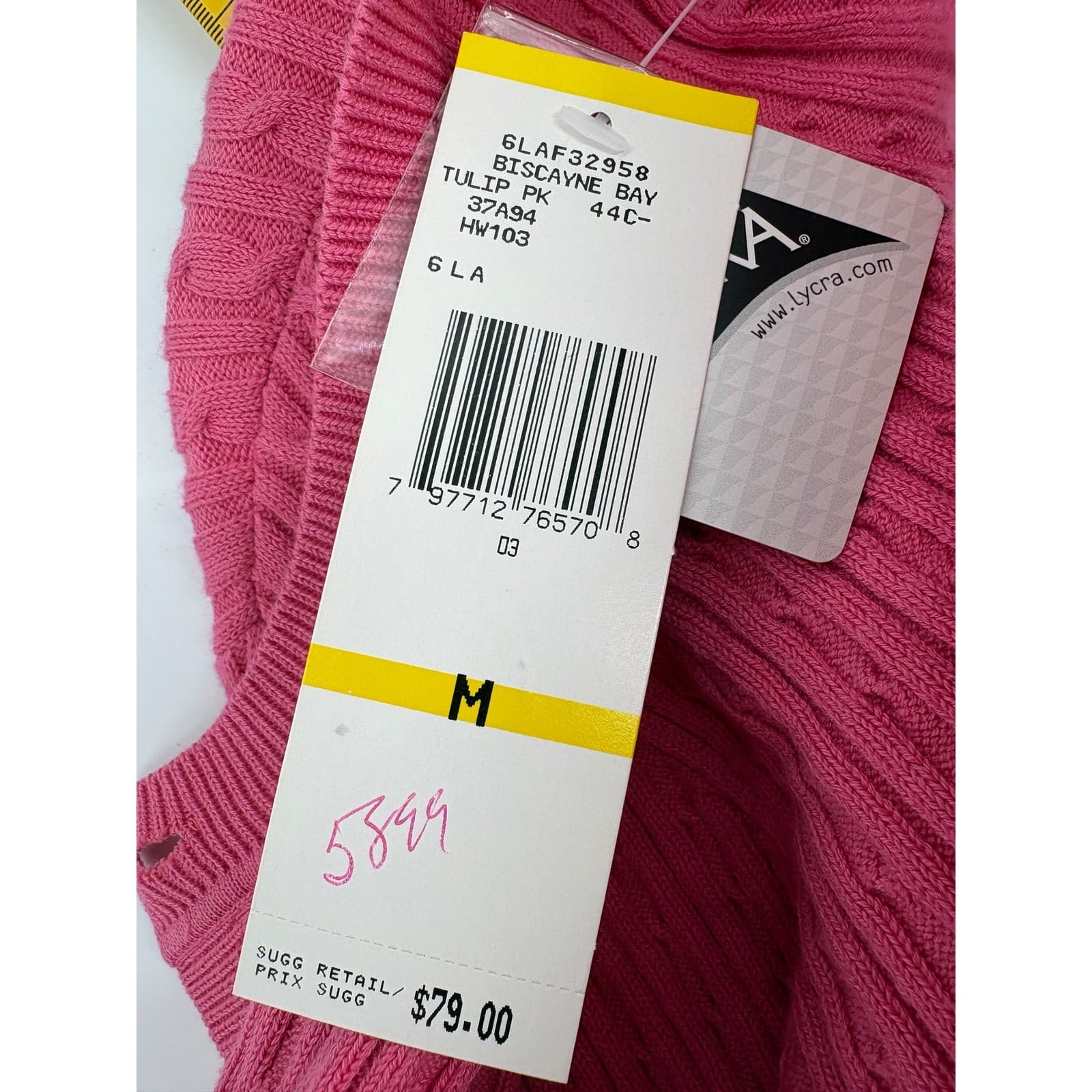 Jones New York Cardigan Womens M Sweater Pink Cable Knit Twin Set NWT - Thumbnail 11