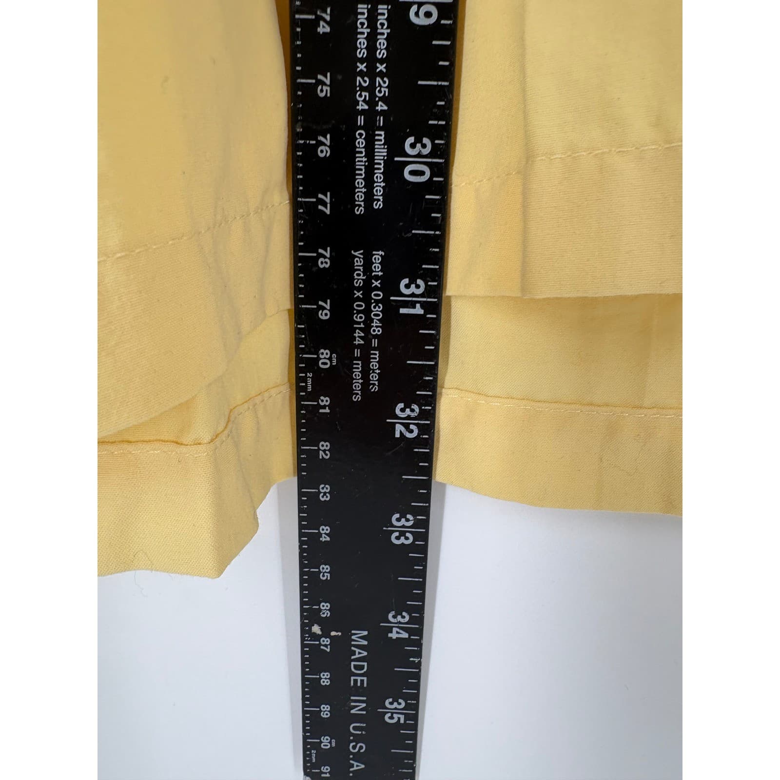 Solumbra Men's Classic Button Up Shirt Yellow XL Long Sleeve Sun Protective - Thumbnail 2