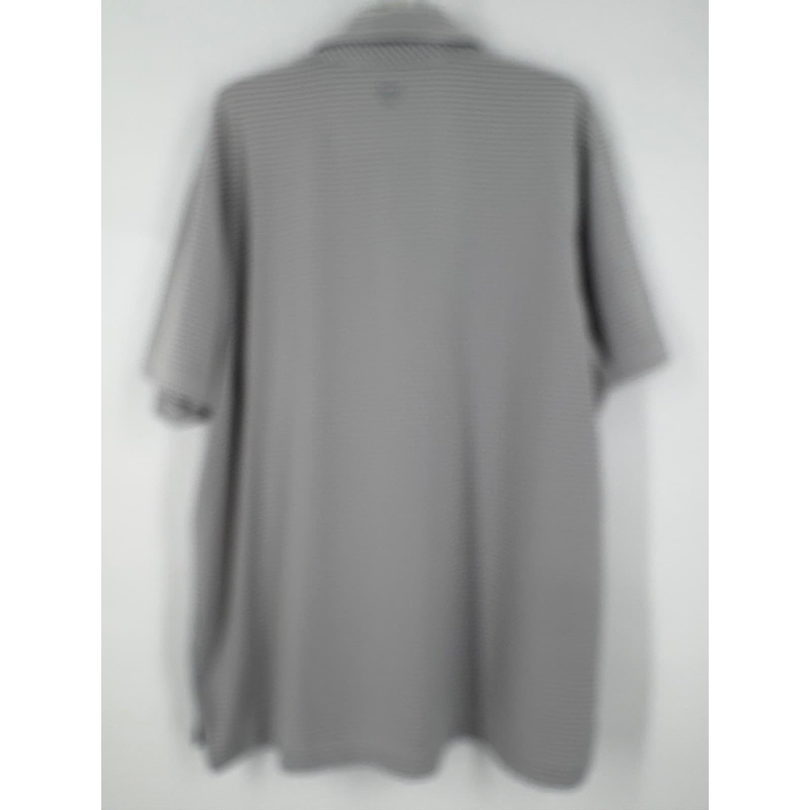 Vineyard Vines Performance Polo Shirt Men's XL Gray White Stripe Myrtle Beach - Thumbnail 3