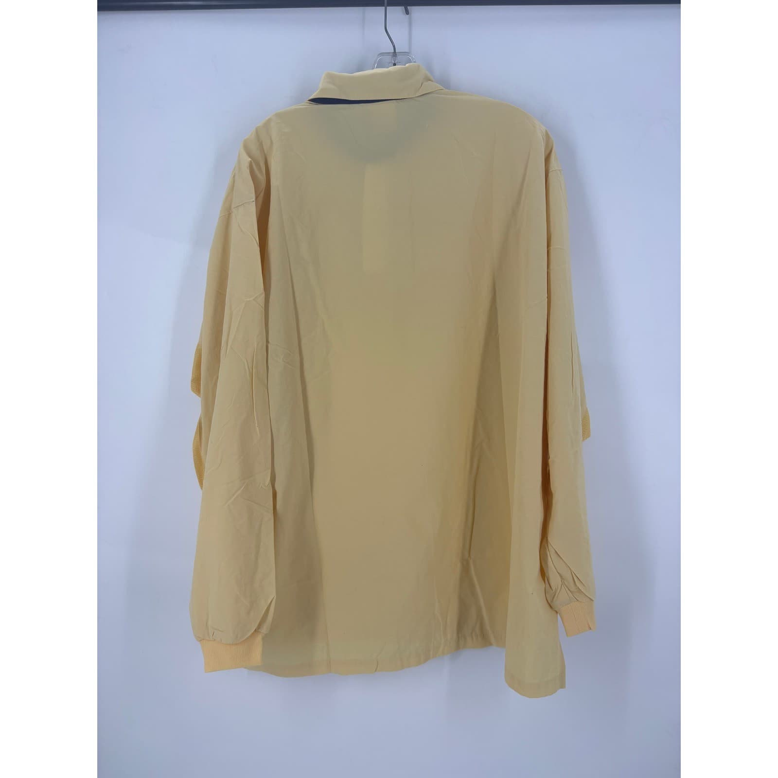 Solumbra Men's Classic Button Up Shirt Yellow XL Long Sleeve Sun Protective - Thumbnail 3