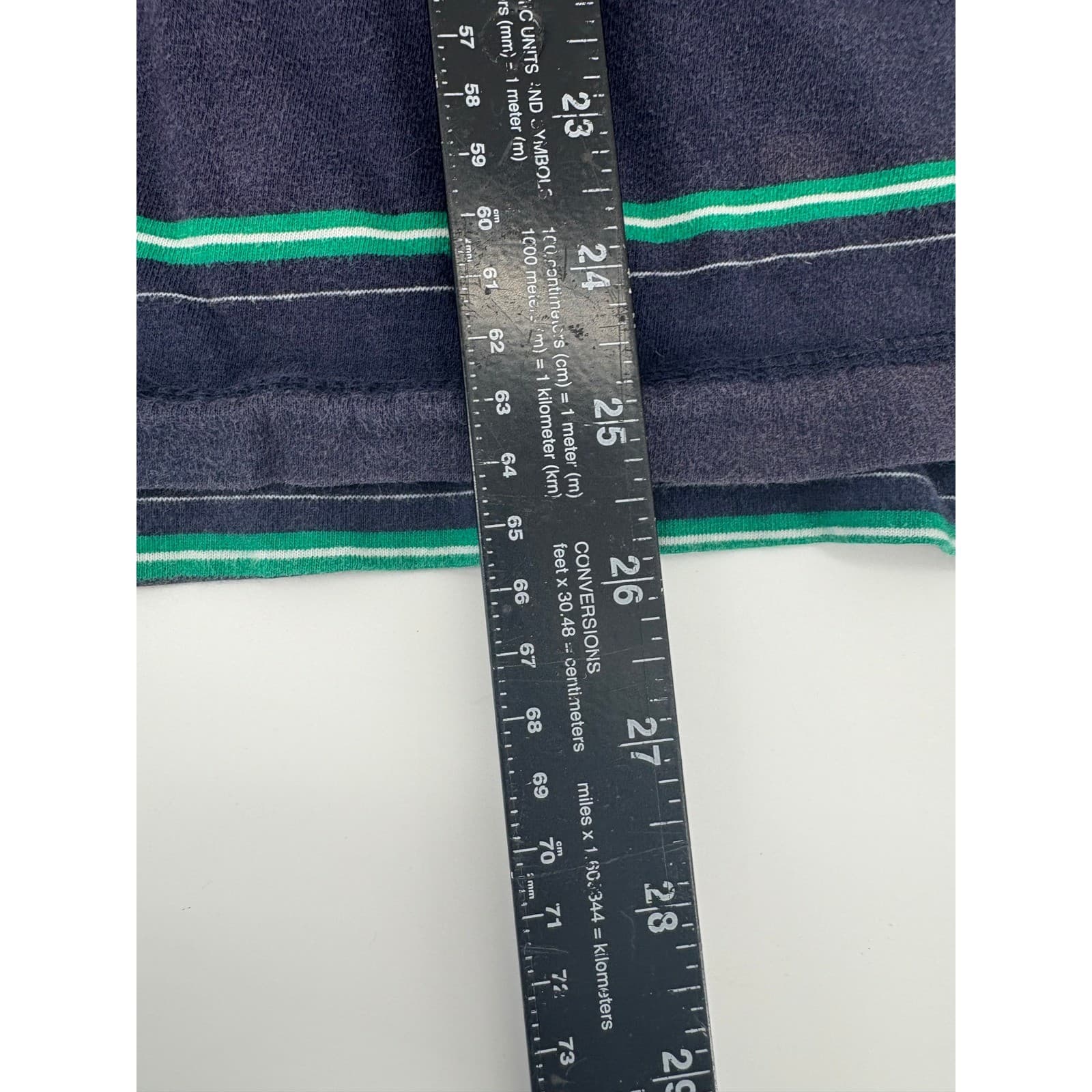 Canyon River Blues Striped Short Sleeve Polo Shirt Women's Small Green Blue - Thumbnail 5