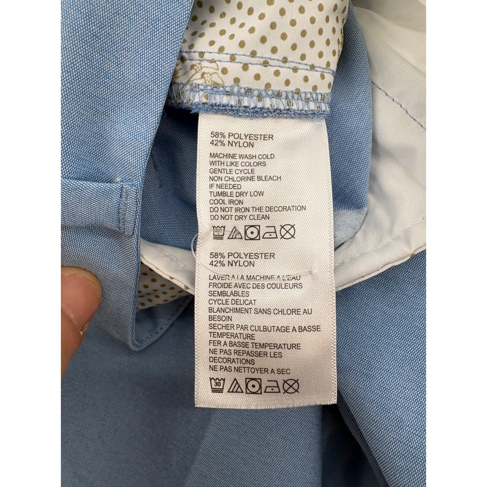 Tommy Bahama Mens Light Blue Textured Golf Chino Pants 38x34 - Thumbnail 5