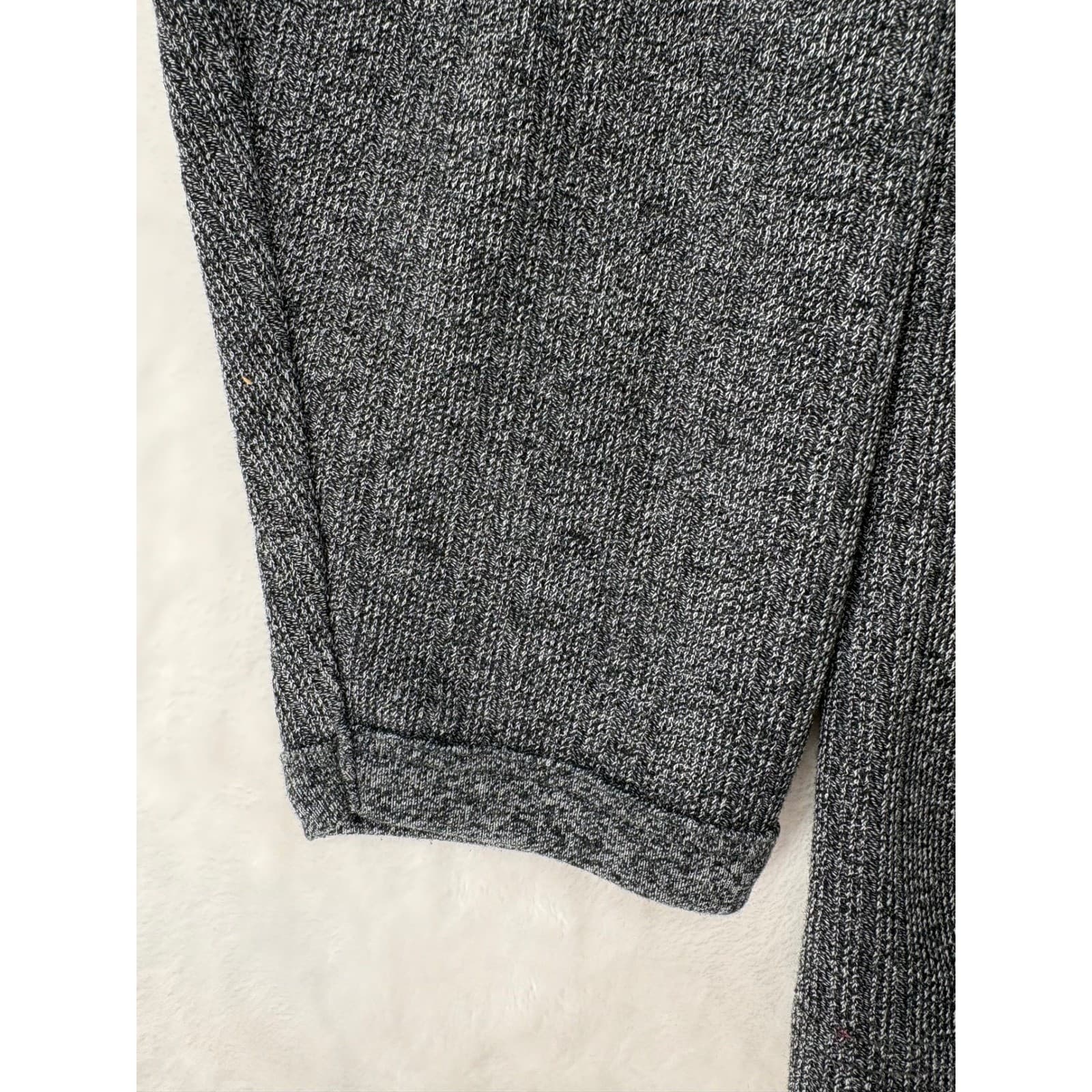 Farah Shirt Mens L Long Sleeve Gray Marl Ribbed Knit Pullover FA10112 - Thumbnail 7