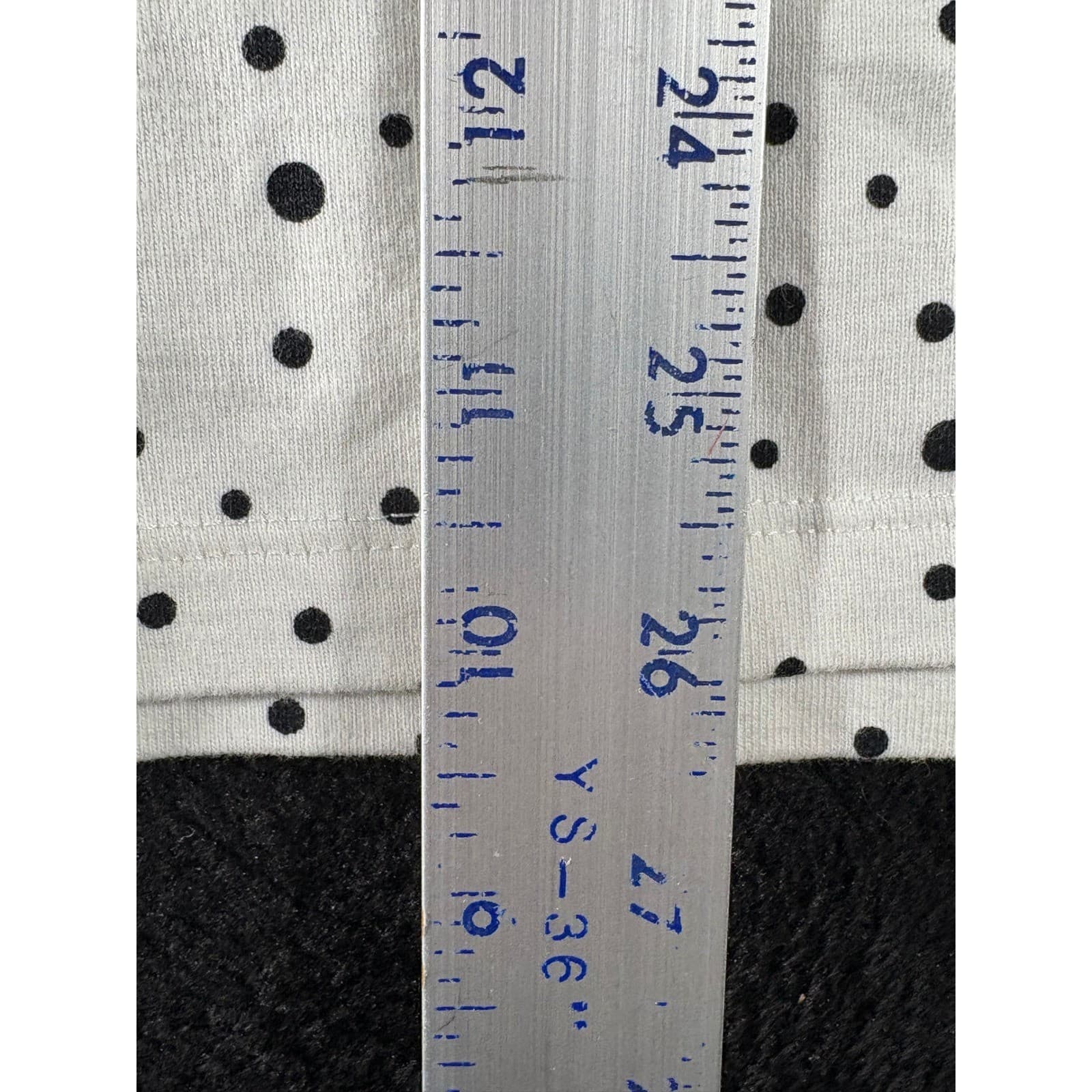 Chicos Women's White Black Polka Dot Long Sleeve V Neck Top Blouse Size 3 - Thumbnail 5
