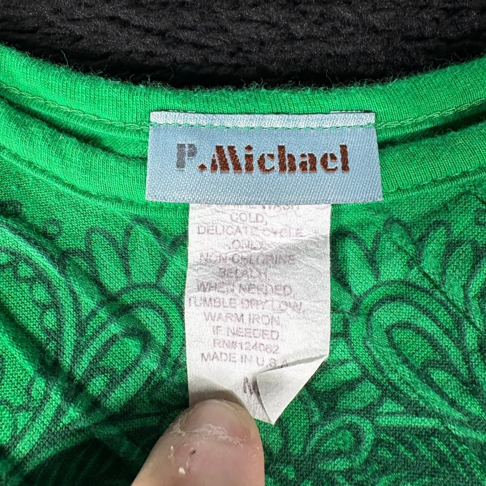 P. Michael Green Marshall Thundering Herd Rhinestone Tunic Top - M - Thumbnail 4