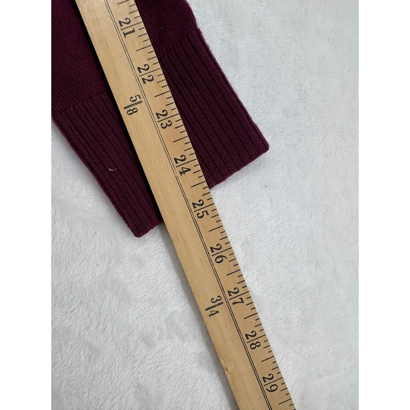 Nike Golf Sweater Womens M V-Neck Burgundy Pointelle Knit Long Sleeve - Thumbnail 6