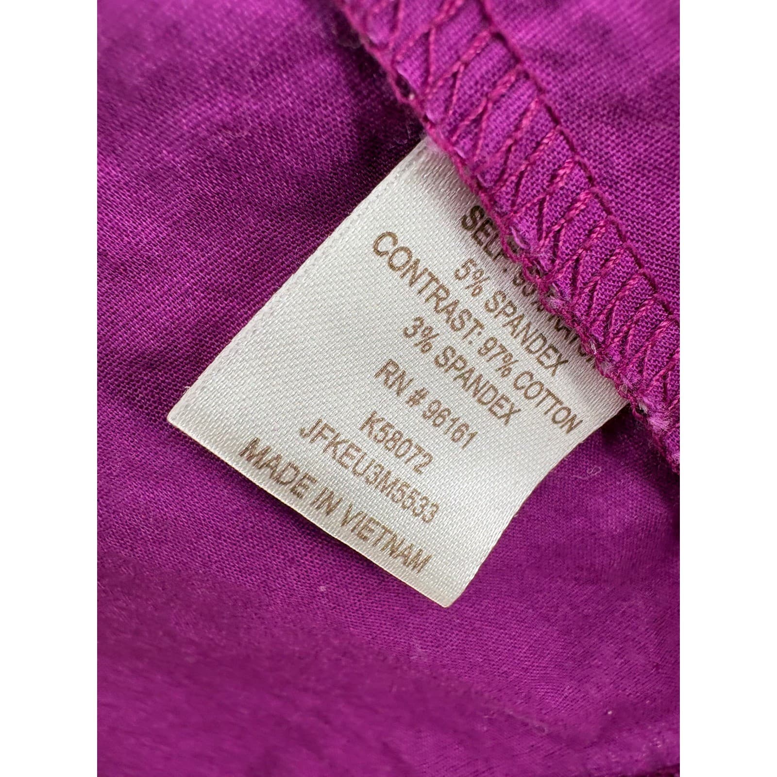 Be Bop Dress Womens Medium Fit & Flare Gray Purple Ruffle Front Sleeveless - Thumbnail 3